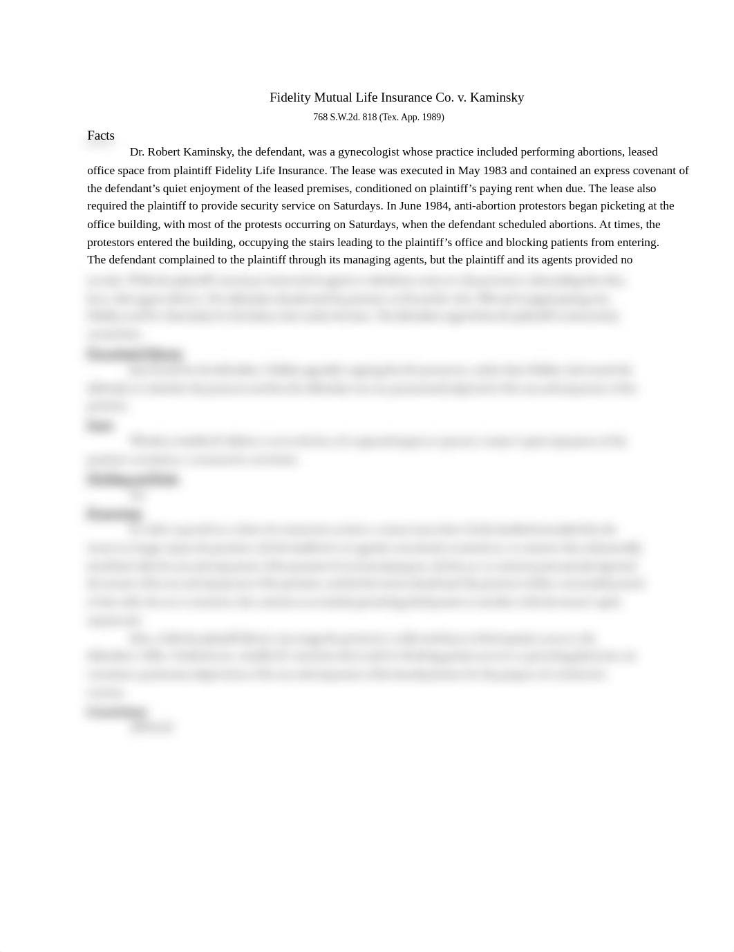 Fidelity Mutual Life Insurance Co. v. Kaminsky.docx_ddqak7467mw_page1