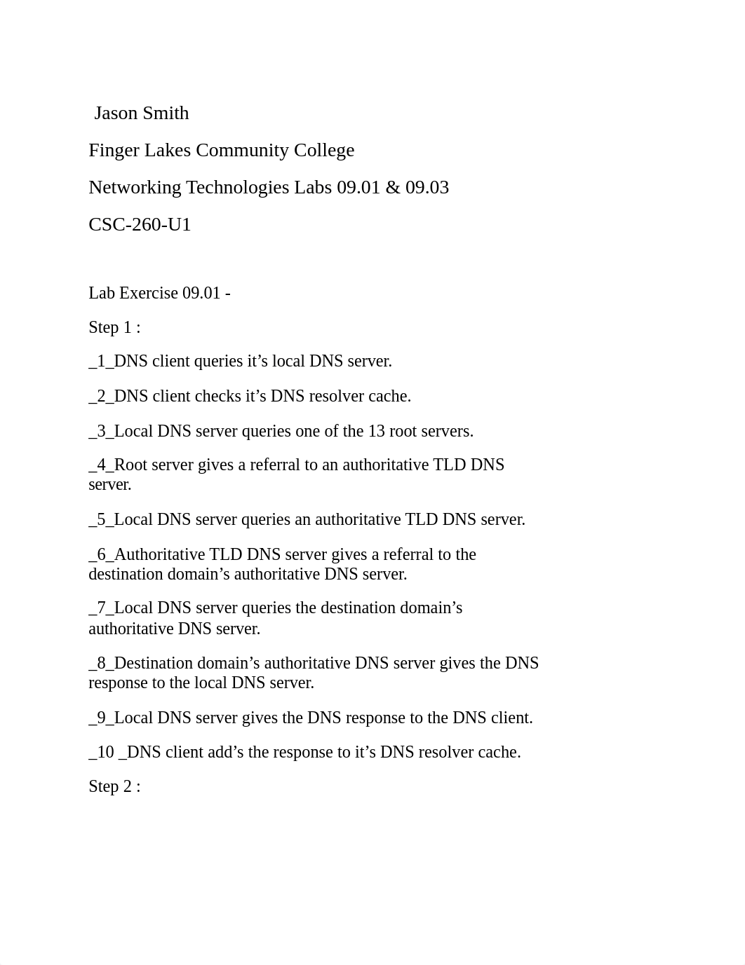 Networking Technologies Labs 09.01 & 09.03_ Jason Smith.docx_ddqio2uehts_page1