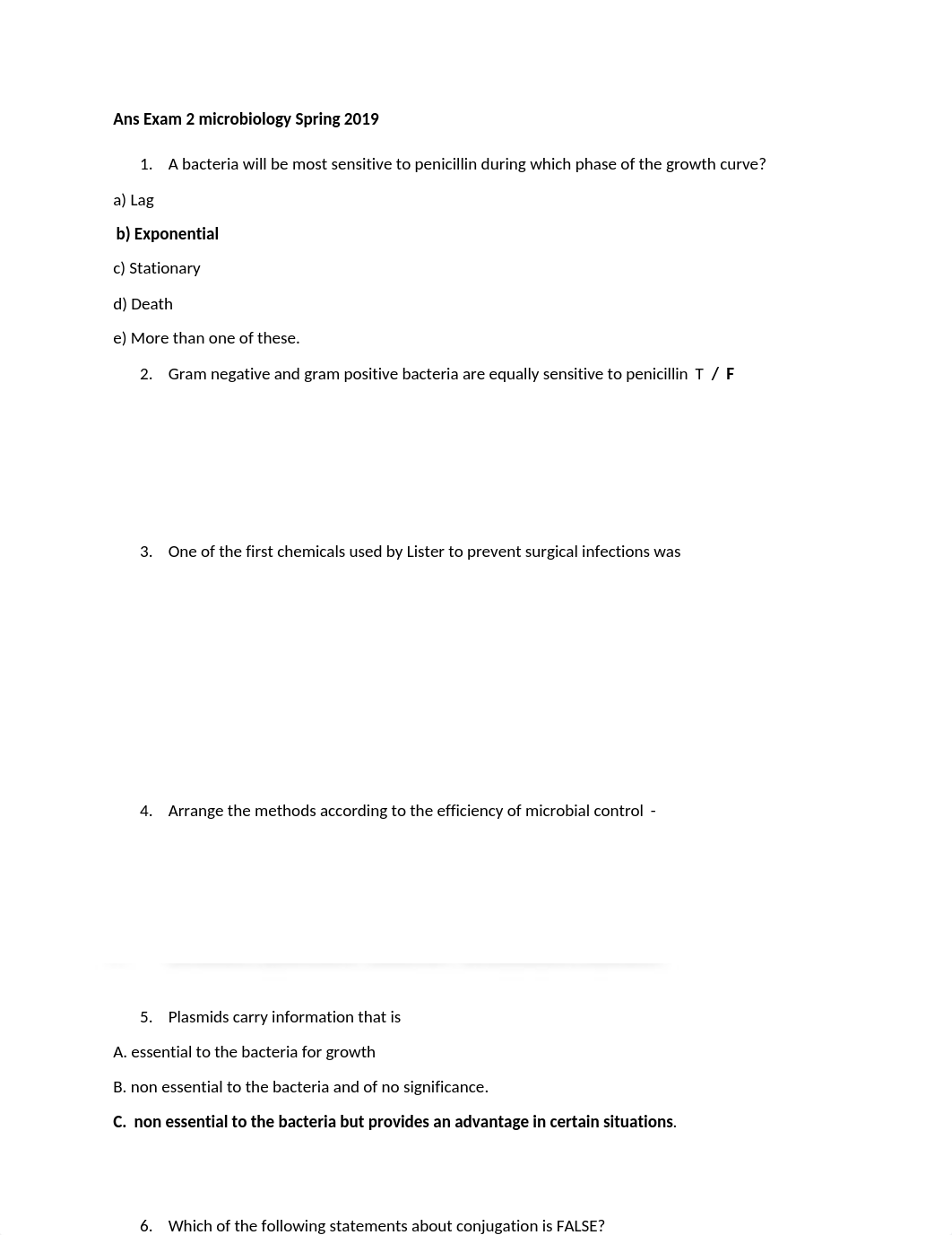 Ans Exam 2 Microbiology spring 2019.doc_ddqjb9bowlv_page1