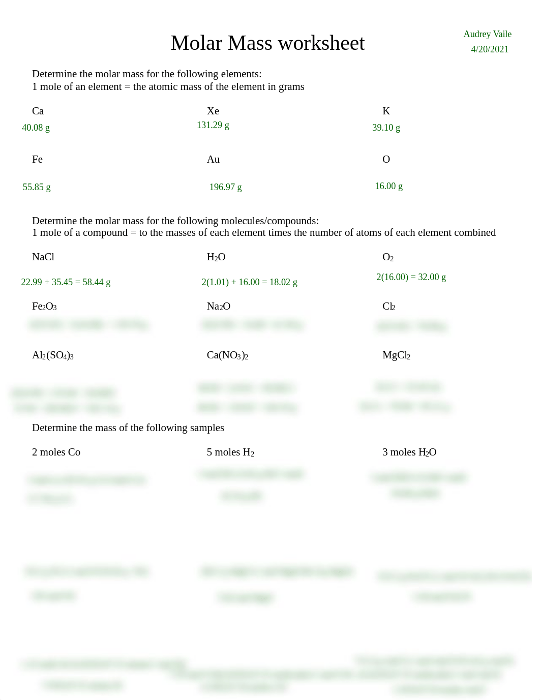 Kami Export - Audrey Vaile - Molar Mass worksheet.pdf_ddqkm6m1asq_page1