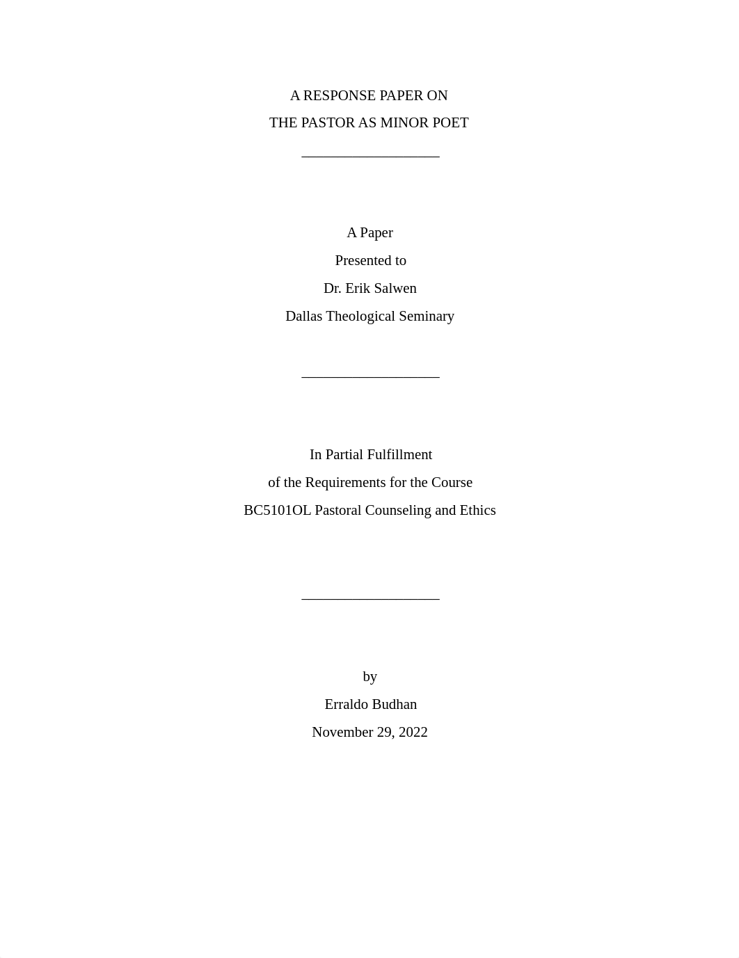 PASTOR AS MINOR POET RESPONSE PAPER.pdf_ddqmujzqlp9_page1