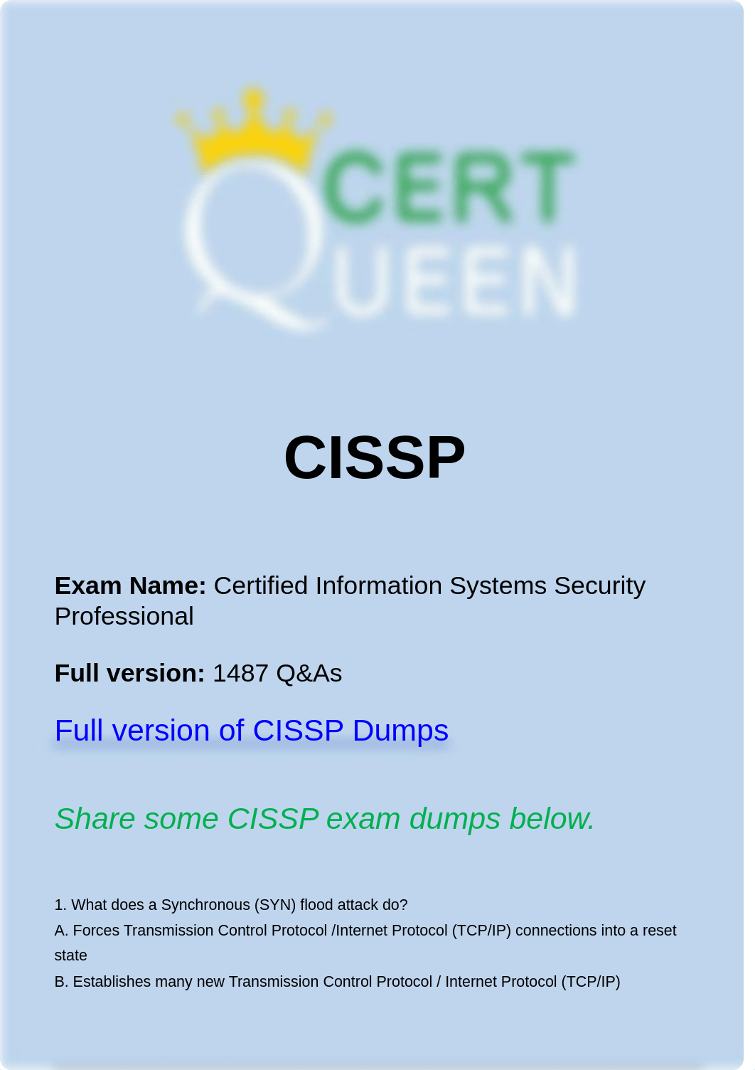 Updated CISSP Exam Actual Questions.pdf_ddqryqxwom6_page1