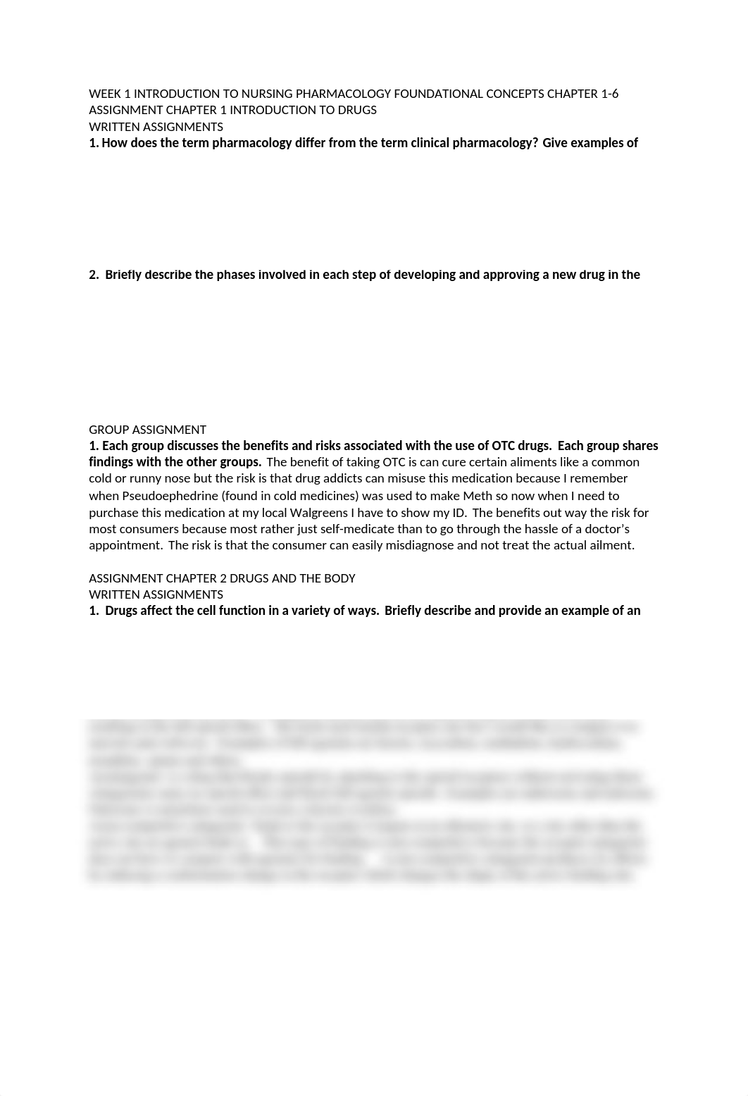 WEEK 1 INTRODUCTION TO NURSING PHARMACOLOGY FOUNDATIONAL CONCEPTS CHAPTER 1.doc_ddqv148cszt_page1