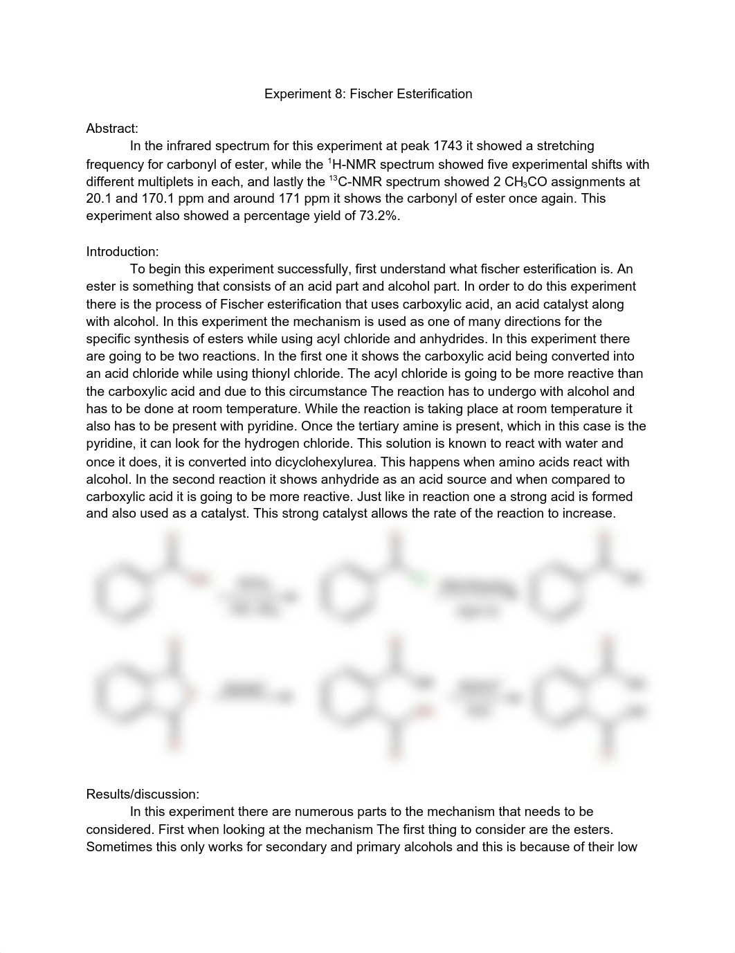 Experiment 8_ Fischer Esterification.pdf_ddqwapev24m_page1