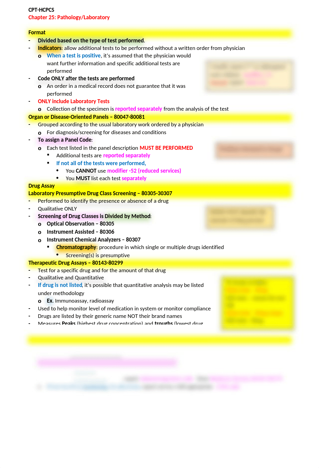 CPT-HCPCS Chapter 25 Notes - Pathology and Laboratory.docx_ddqxkq9vino_page1