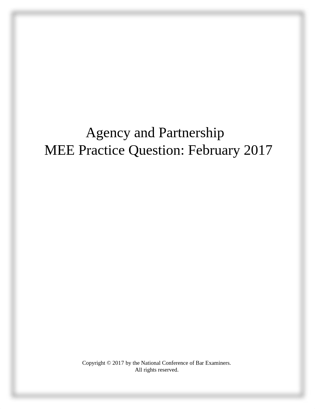 Agency and Partnership MEE Practice Questions Full Download.pdf_ddrhho7p6nn_page1