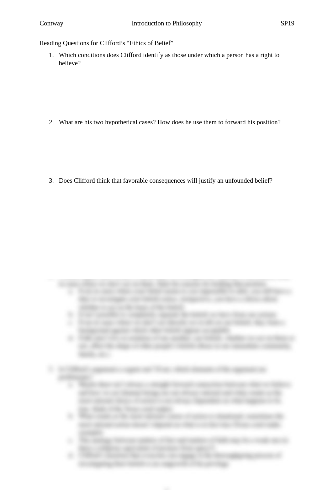 Cliffords ethics of belief answers .docx_ddrifrsfxju_page1