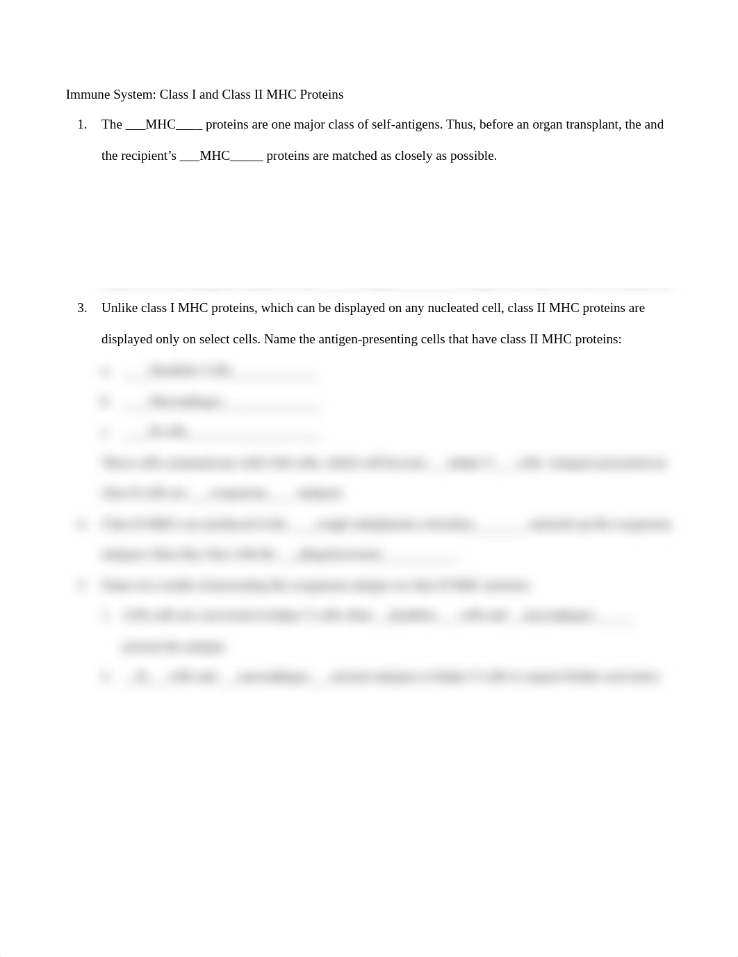 Immune_IP_Class I and Class II MHC Proteins_Worksheet.docx_ddrsyvmu65v_page1