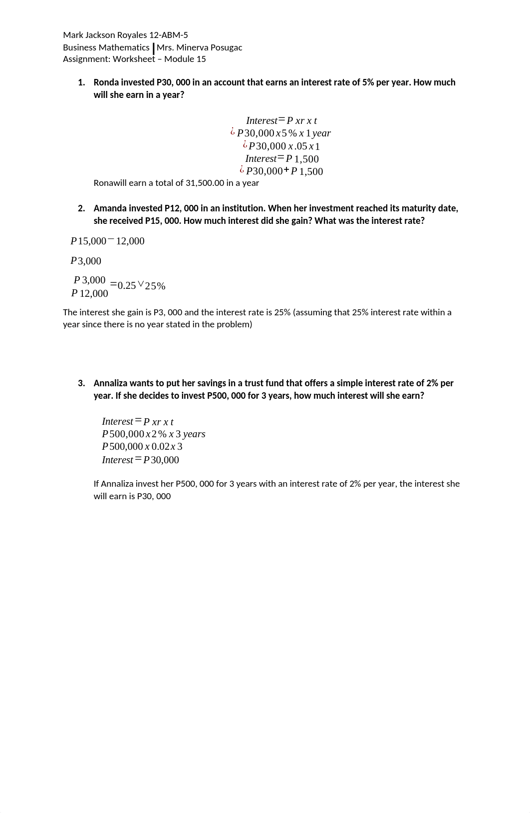 Assignment Worksheet - Business Mathematics Module 15.docx_dds0tmtvz8e_page1