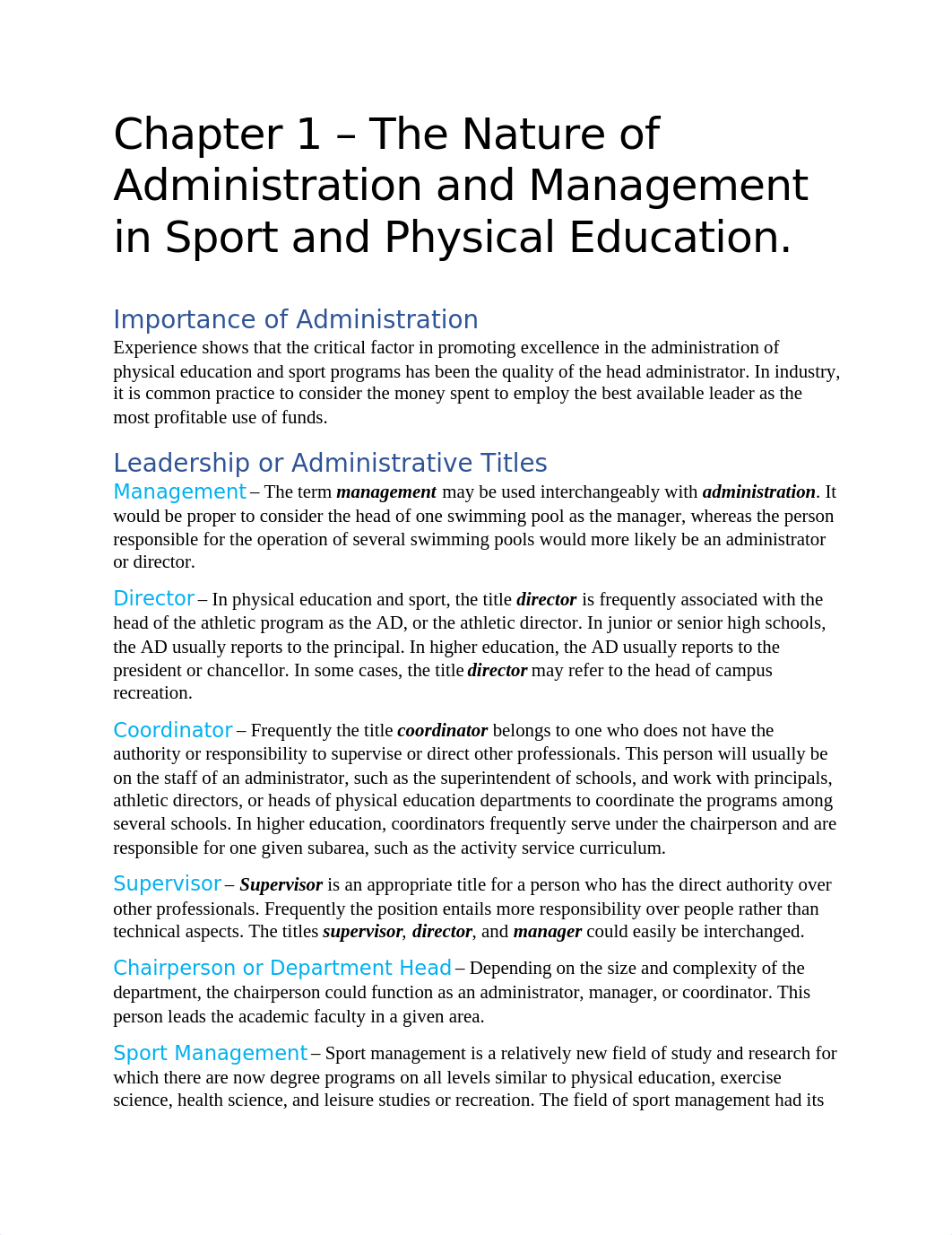 Administration of Athletics - Chapter Notes.docx_dds1bdqjc9z_page1