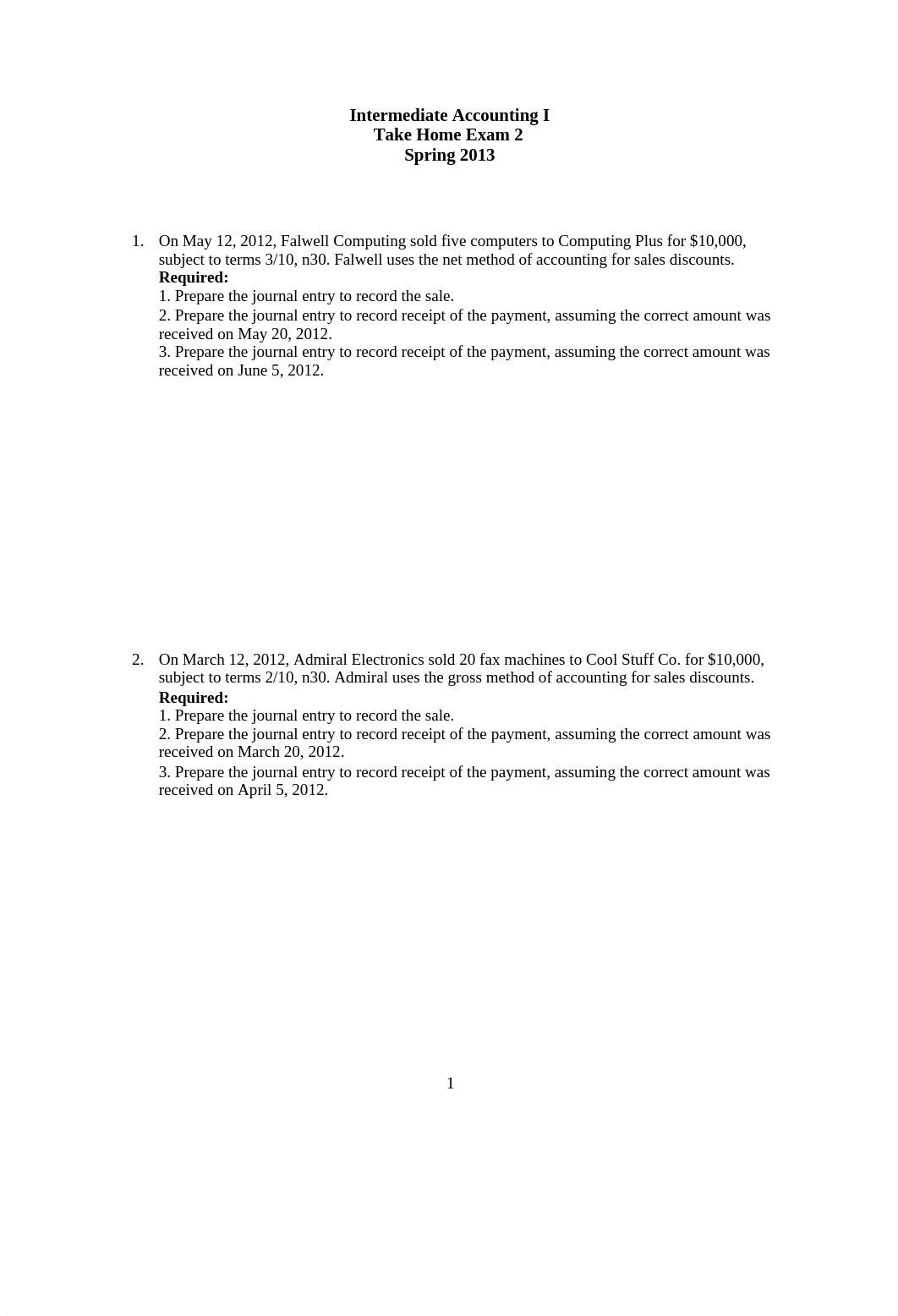 Intermediate Accounting 1- Take Home Exam 2 Spring 2013_dds8vz5uvlm_page1