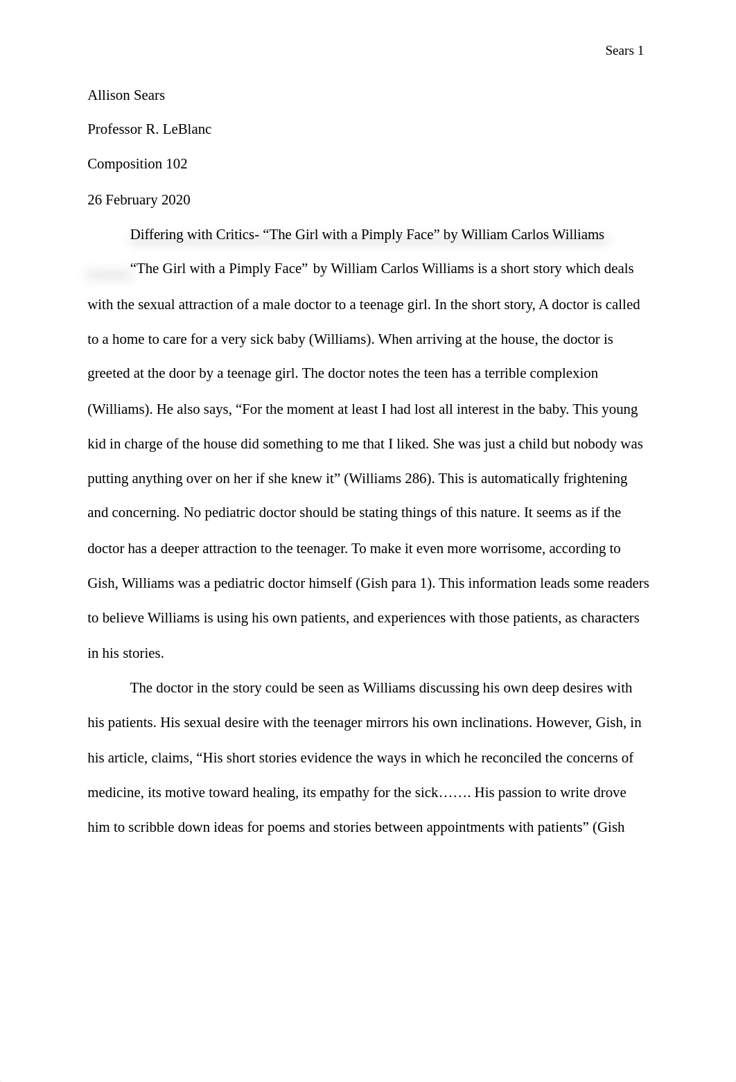 Differing with Critics Essay 1_ddsj507a0ww_page1