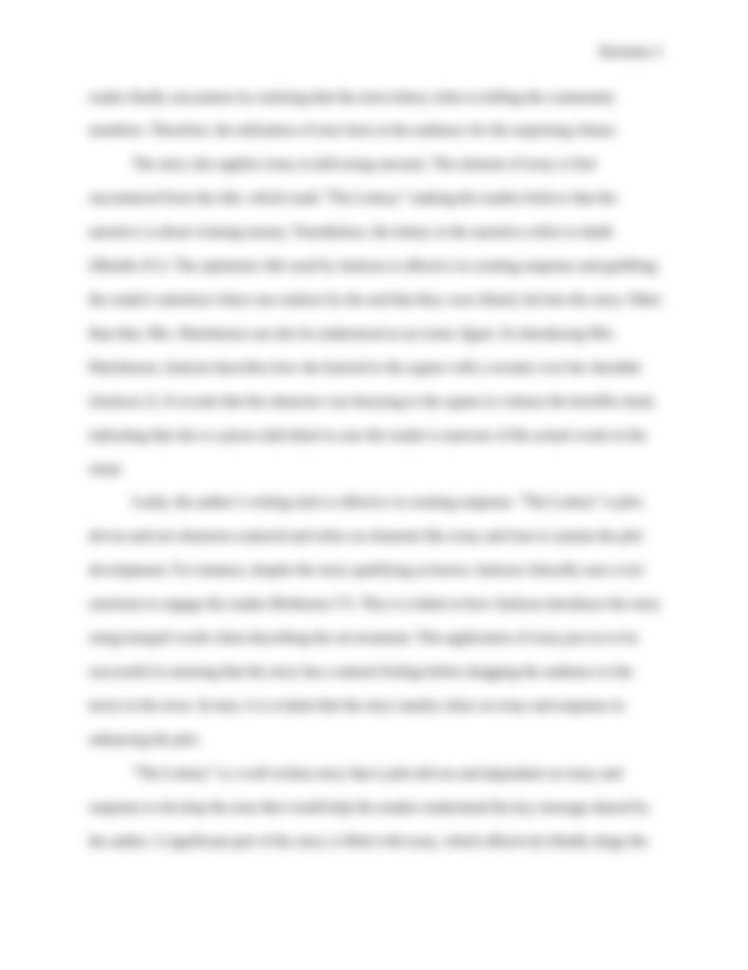 "The Lottery" by Shirley Jackson Literary Analysis.docx_ddsls20o2wv_page2