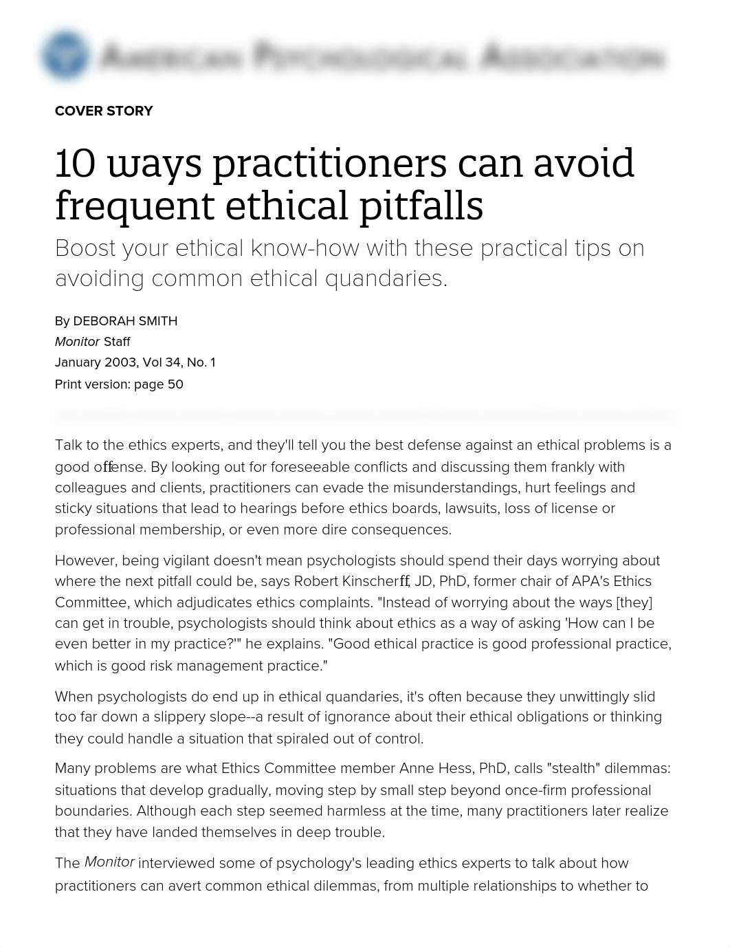 10 ways practitioners can avoid frequent ethical pitfalls.pdf_ddsnderzru2_page1