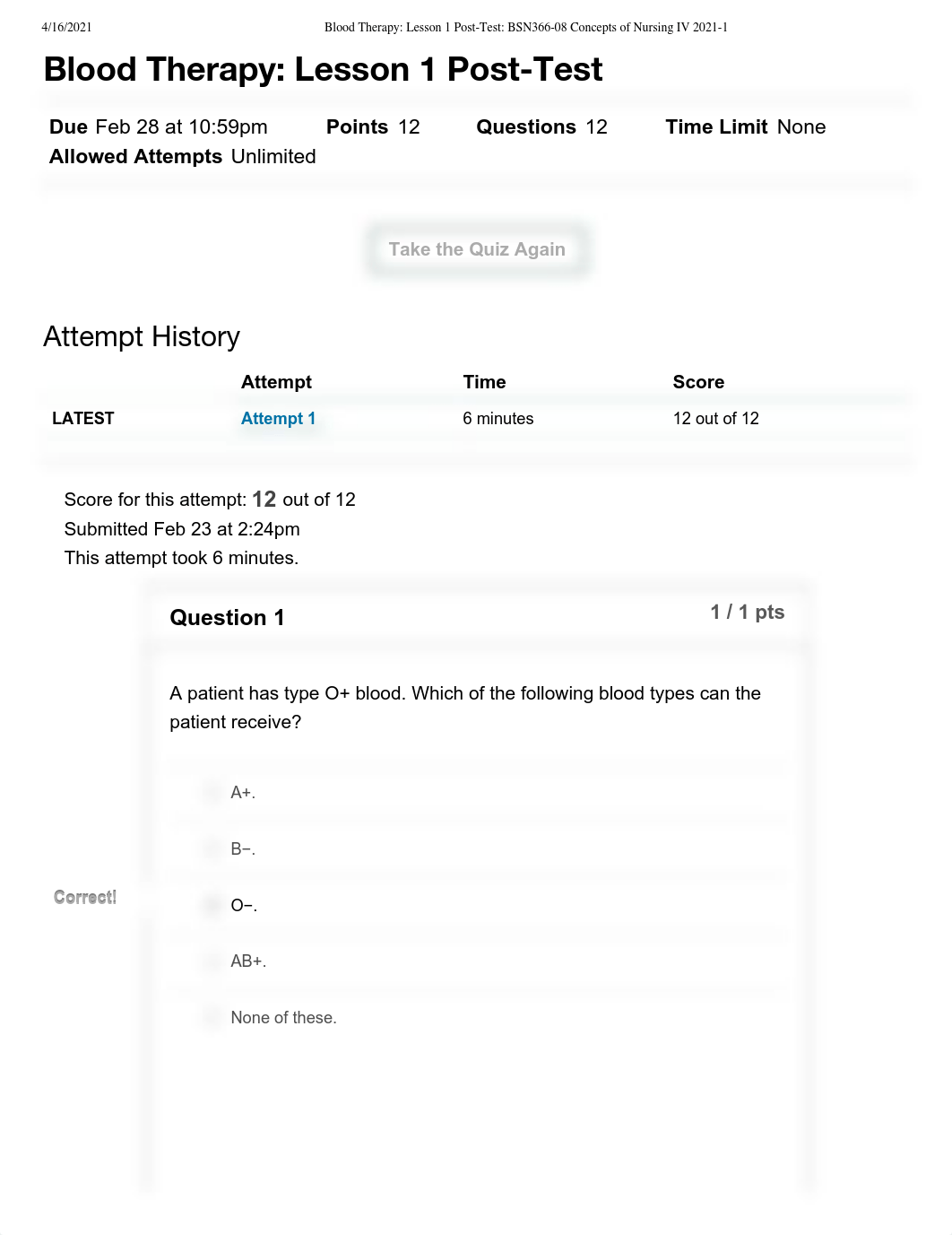 Blood Therapy_ Lesson 1 Post-Test_ BSN366-08 Concepts of Nursing IV 2021-1.pdf_ddsvr8ybl5f_page1