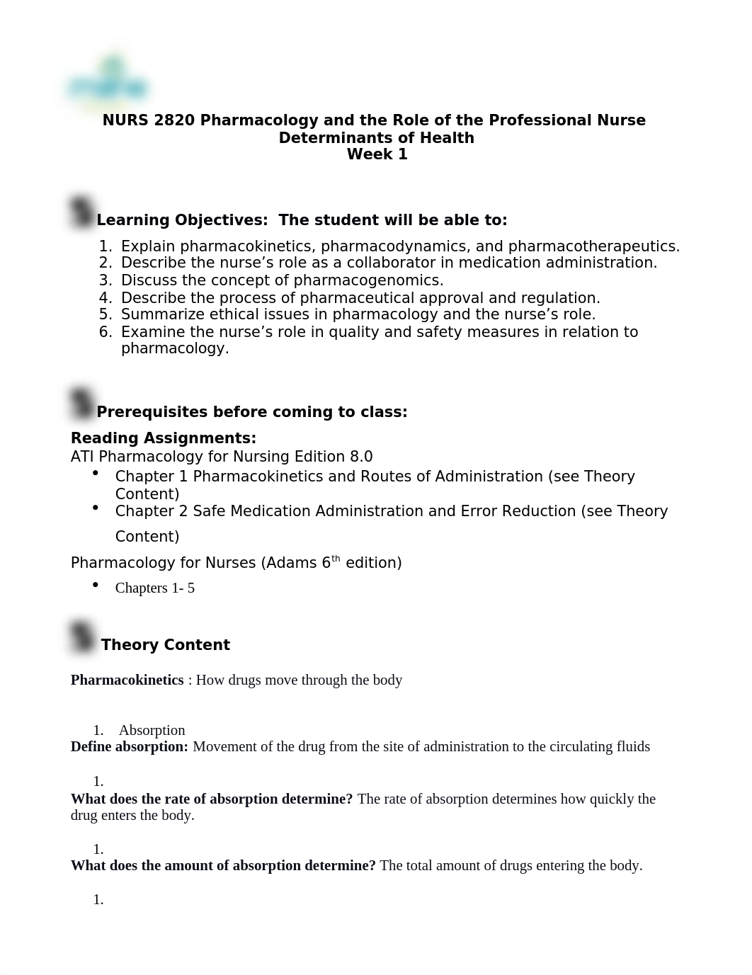 NURS 2820 Pharmacology Determinants of Health 2021 Lori Swenson (1).docx_ddt7ewmmpka_page1