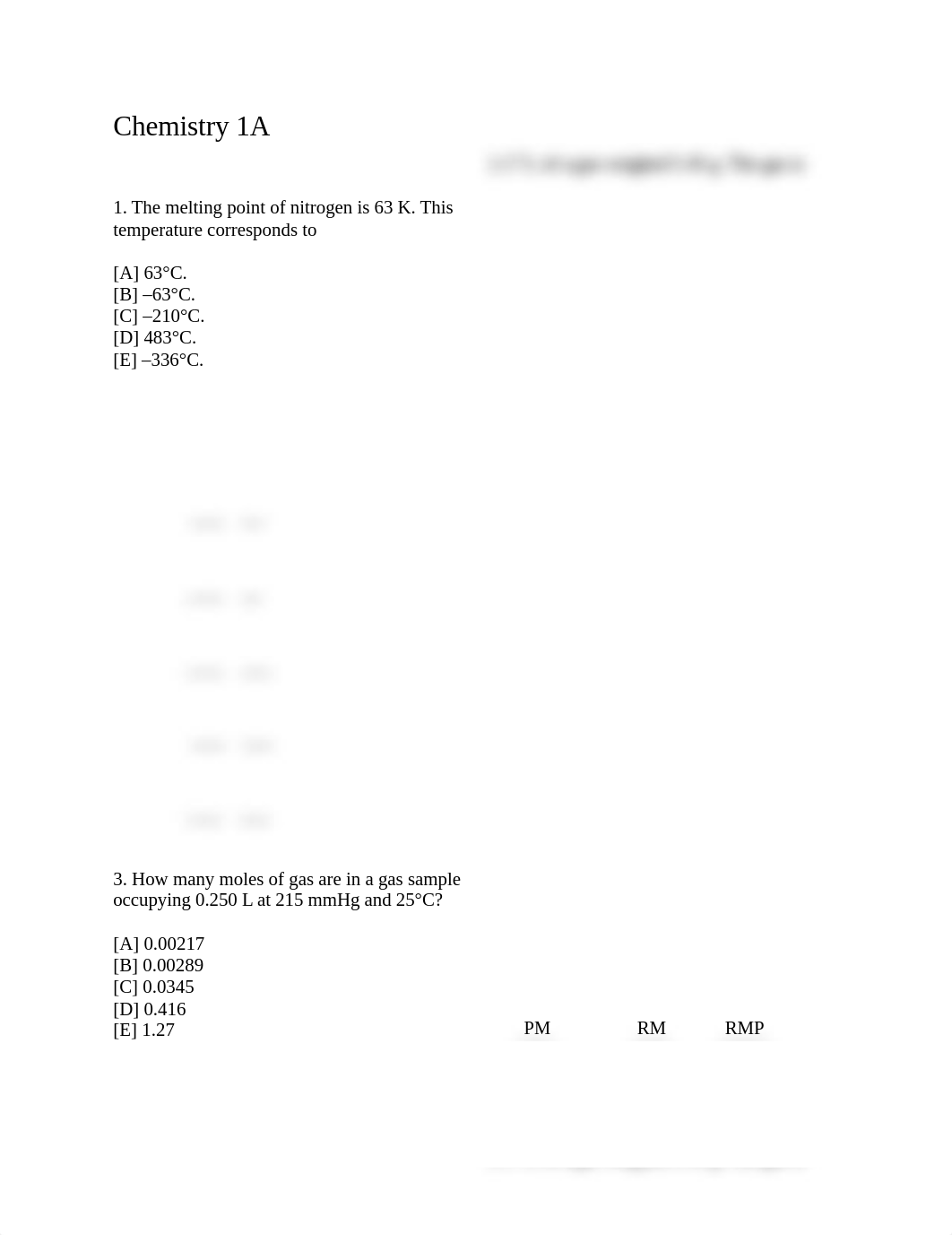 Chemistry 1A Practice Exam II_ddt83qlsd7w_page1