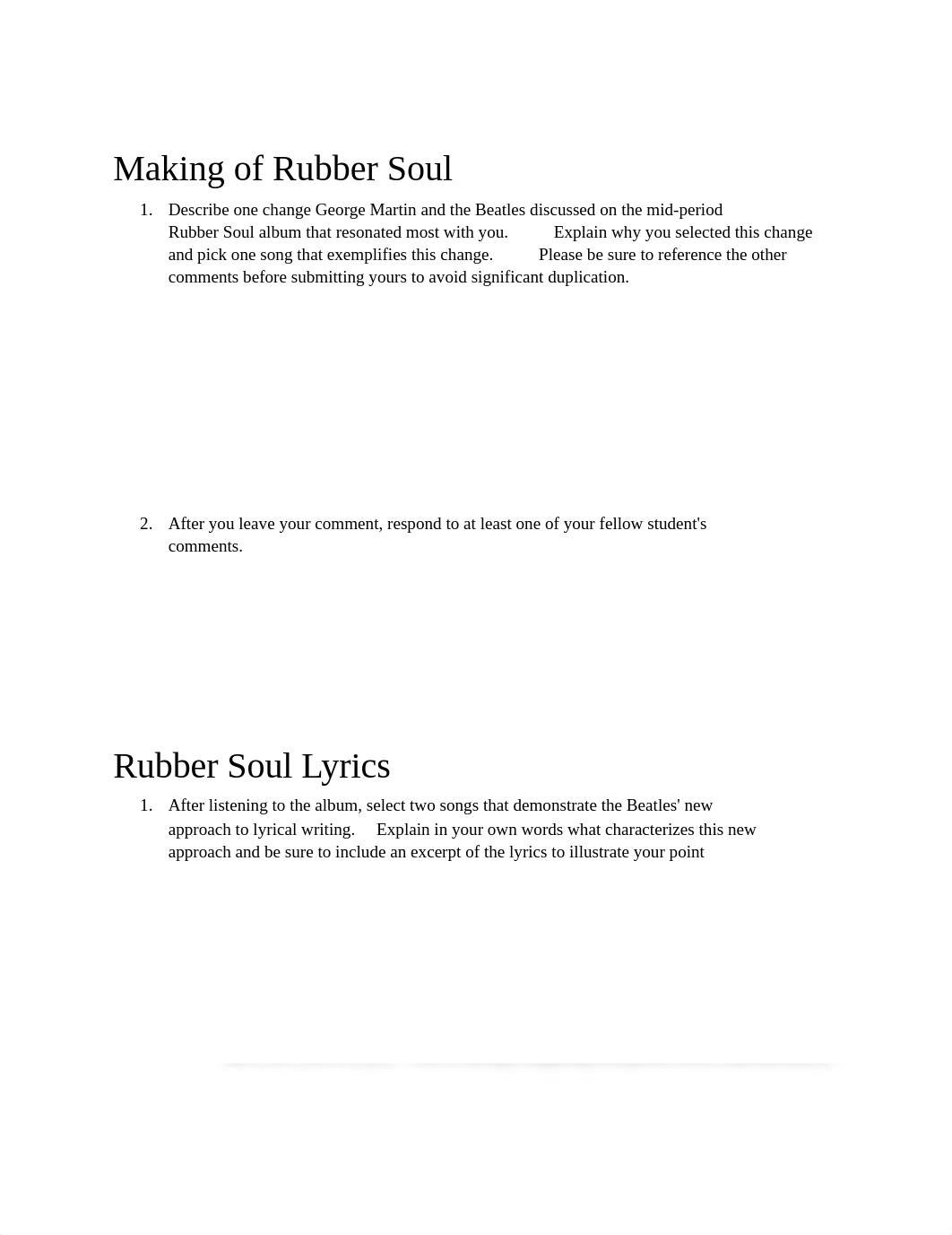 VT Assignment #2 Making of Rubber Soul and Rubber Soul lyrics Group 1_ddtnmk6iabu_page1