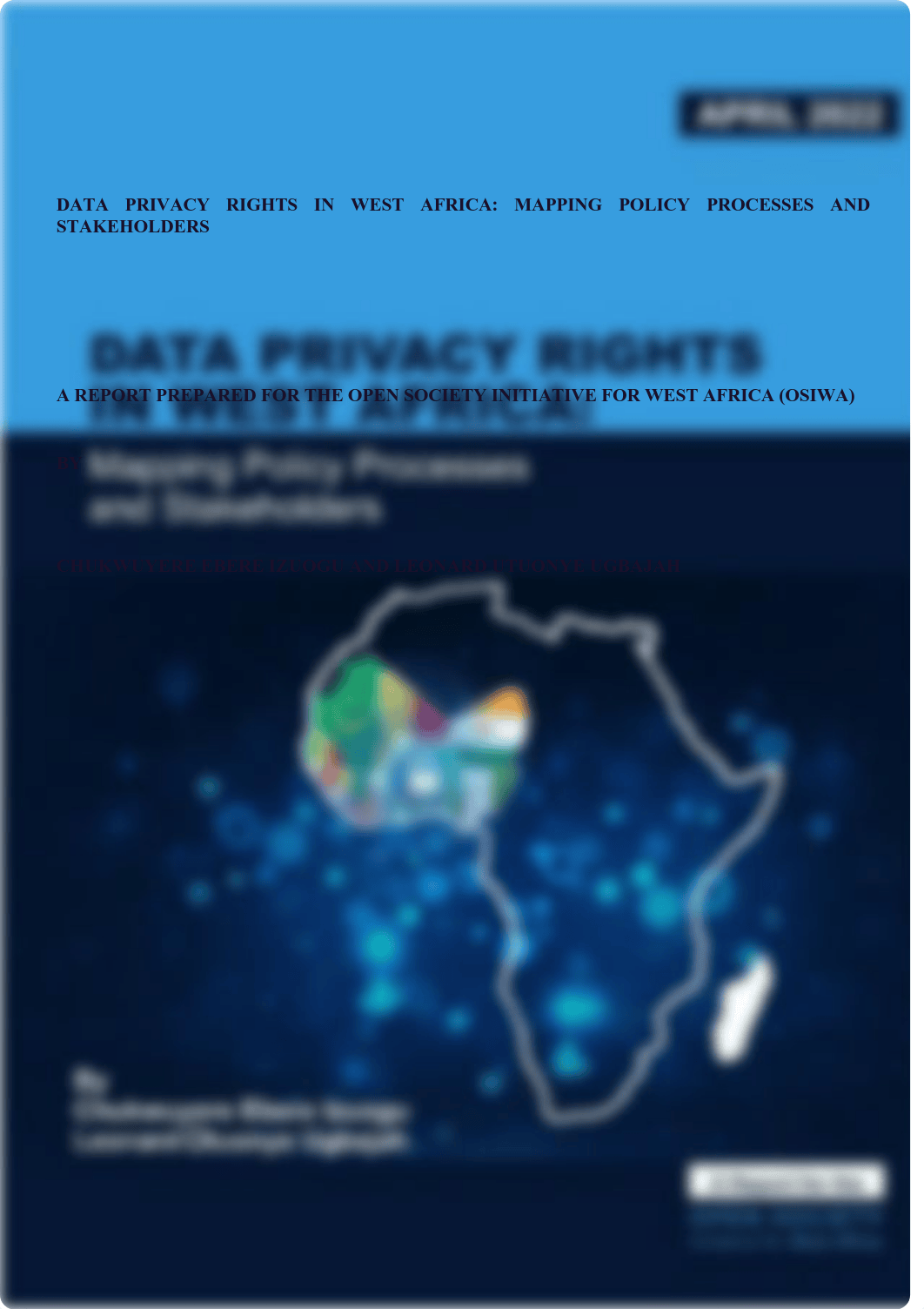 OSIWA Data Privacy Rights in West Africa- Mapping Policy Processes and Stakeholders FINAL.pdf_ddtso1l3xgk_page1