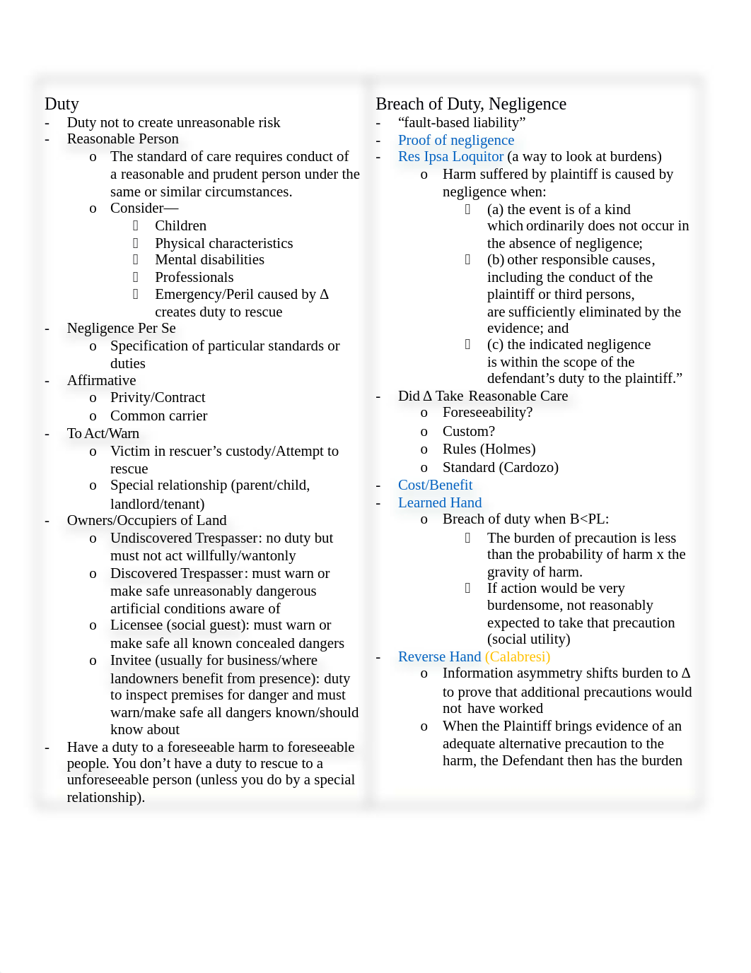 Negligence Torts Outine.docx_ddtuevjd97i_page1