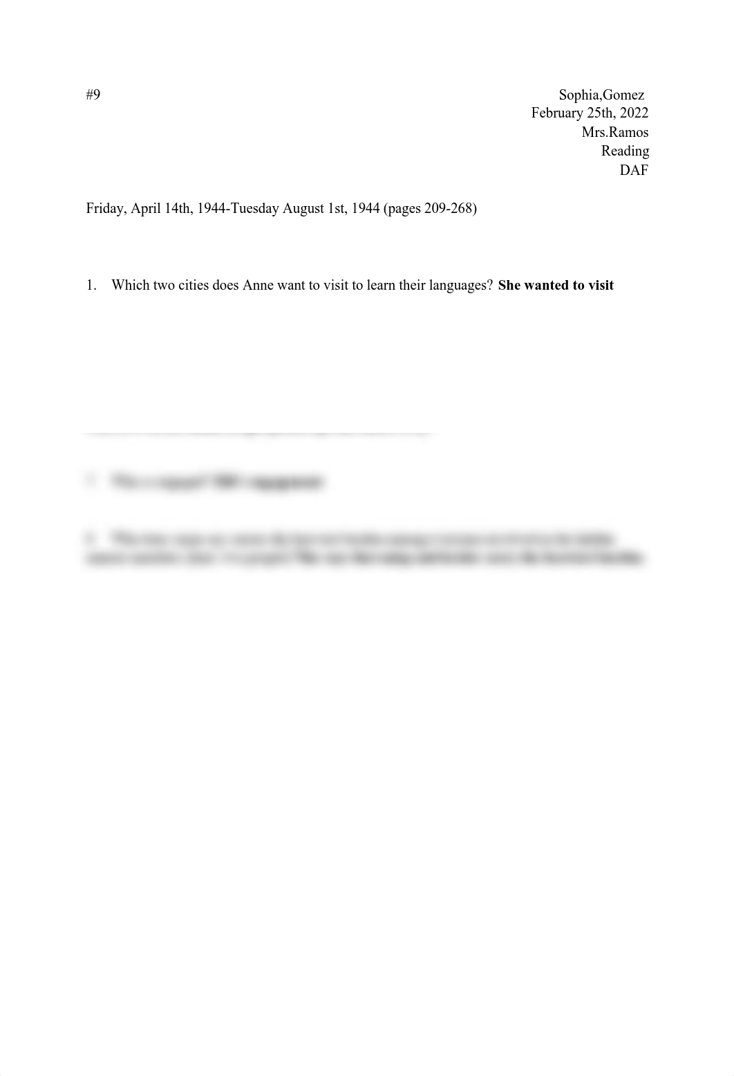 Sophia Gomez - DAF_  Friday, April 14, 1944-Tuesday, August 1, 1944 Comprehension Questions.pdf_ddu862dl3et_page1