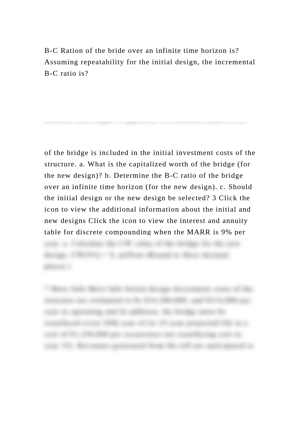 B-C Ration of the bride over an infinite time horizon isAssuming .docx_dduds6eg30y_page2