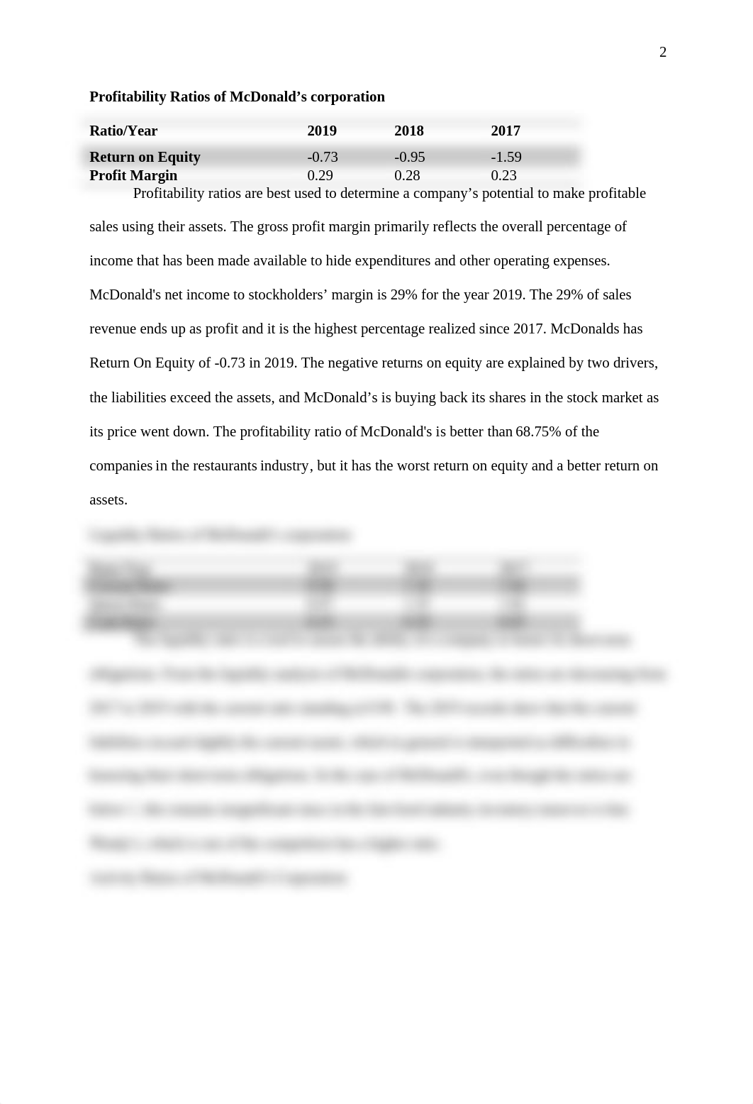 Finance Paper 3 Summary of Financial and Liquidity Ratios of McDonalds.docx_ddum69tneur_page2