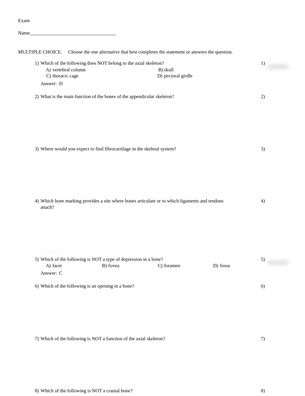 2. The Skeletal System AMAZING 120 QUESTION EXAM.pdf_ddv33rt2y5u_page1