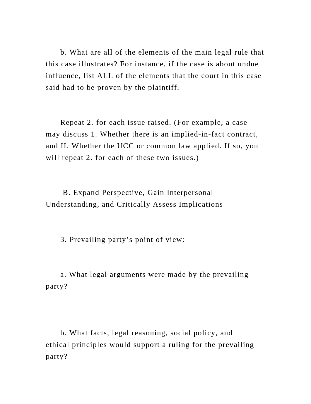 Answer the questions for the three case studies. The three .docx_ddw4wxbaeyj_page3