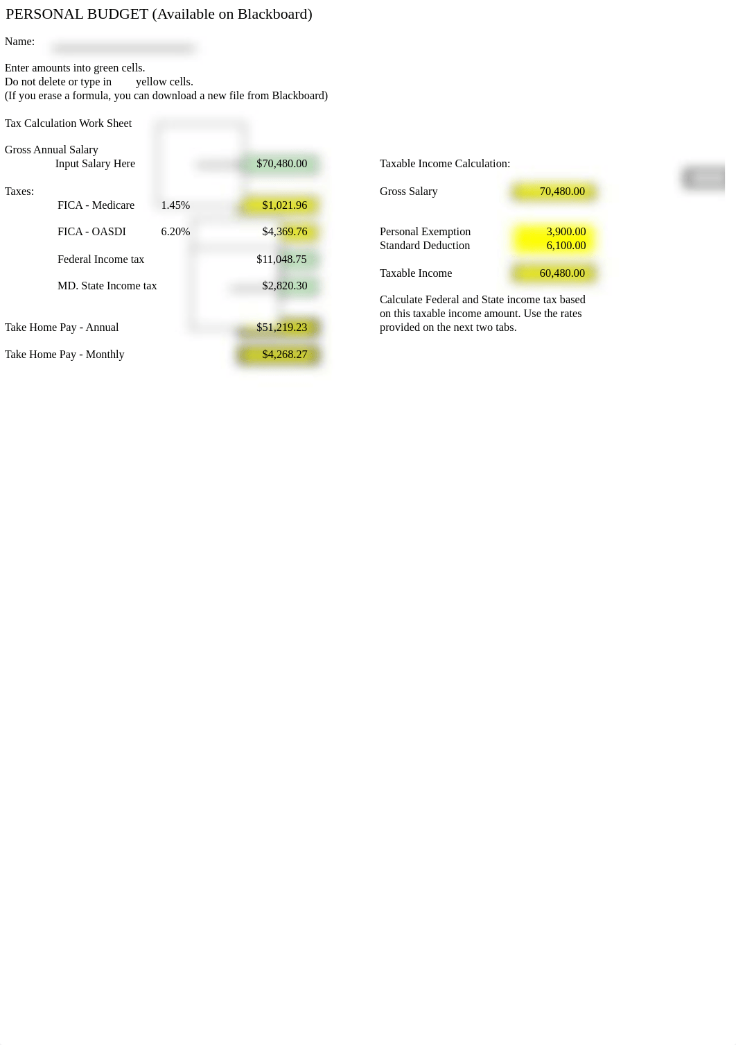 Personal Budget Exercise Excel Portion with multiple attached pages_ddw62hz6twg_page1