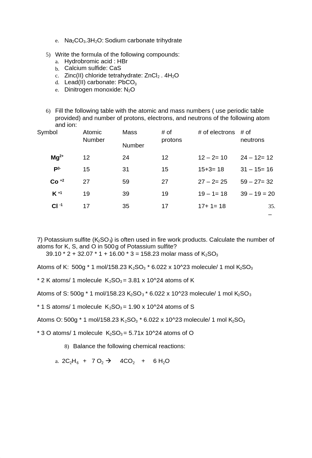 answer key to chem_ddwa18hcv4d_page2