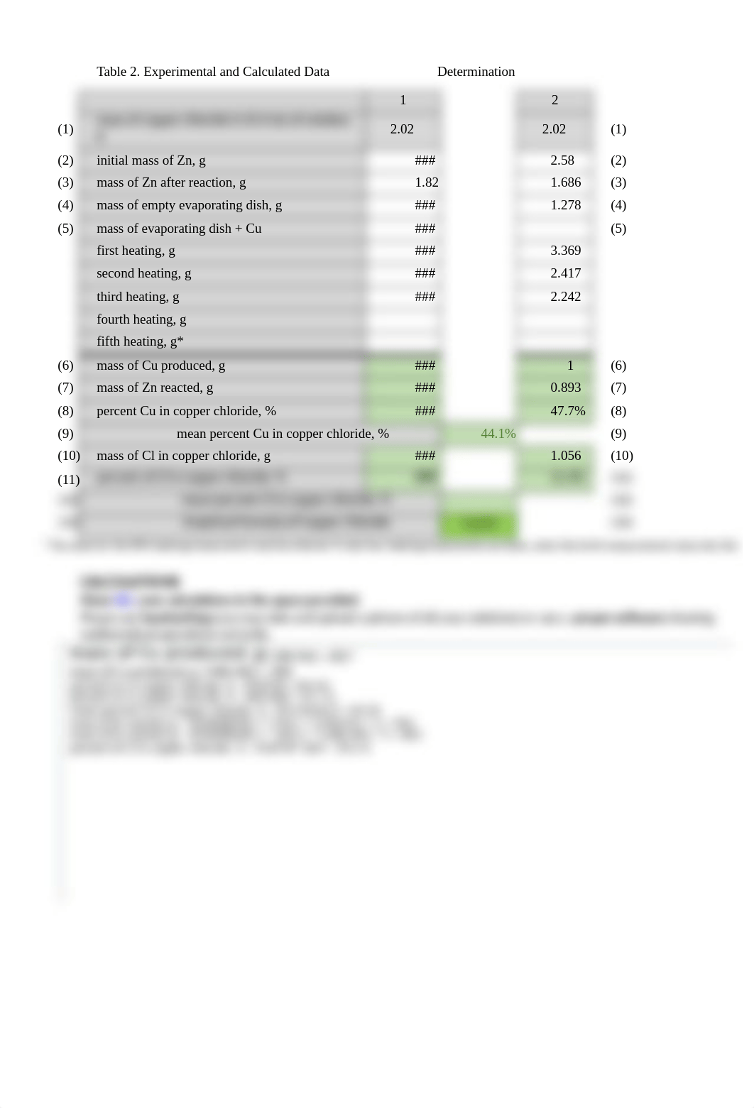 Determining the Empirical Formula of Copper Chloride Template CHM2045L.xlsx_ddwai4s7egq_page2