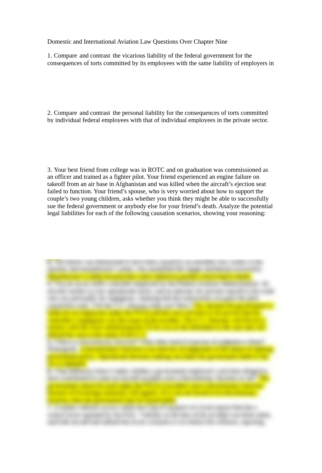 Domestic and International Aviation Law Questions Over Chapter Nine.doc_ddwgcohlau6_page1