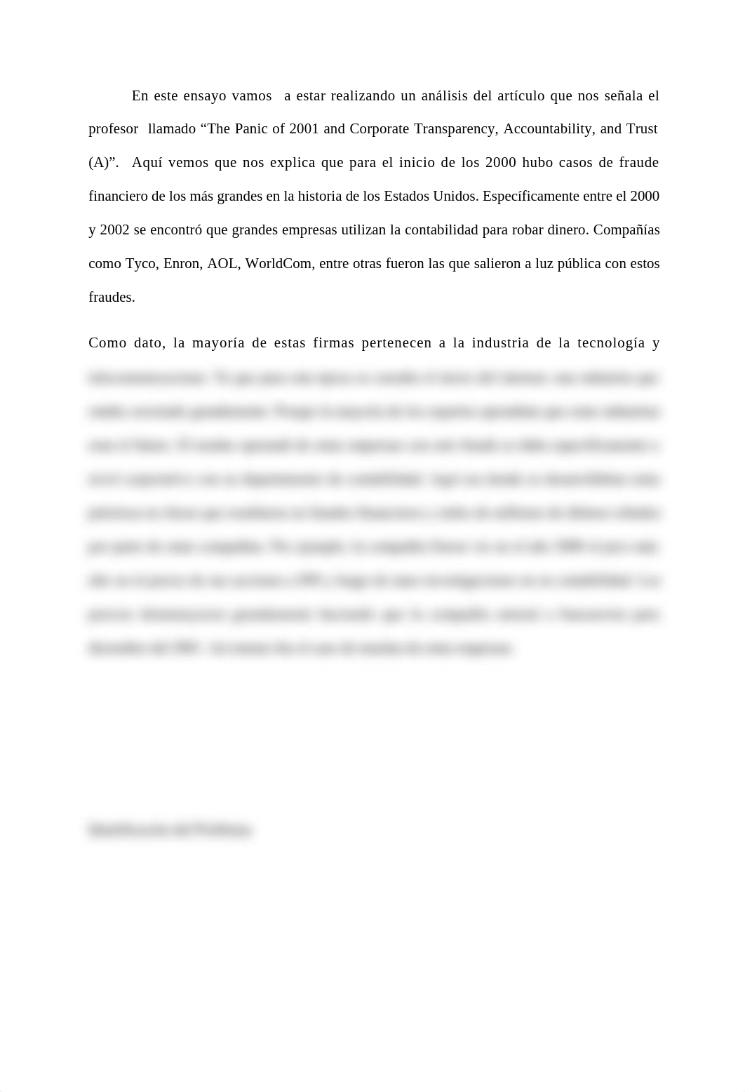 Ensayo Crítico "The Panic of 2001 and Corporate Transparency, Accountability, and Trust (A)".docx_ddwh9flui7n_page3