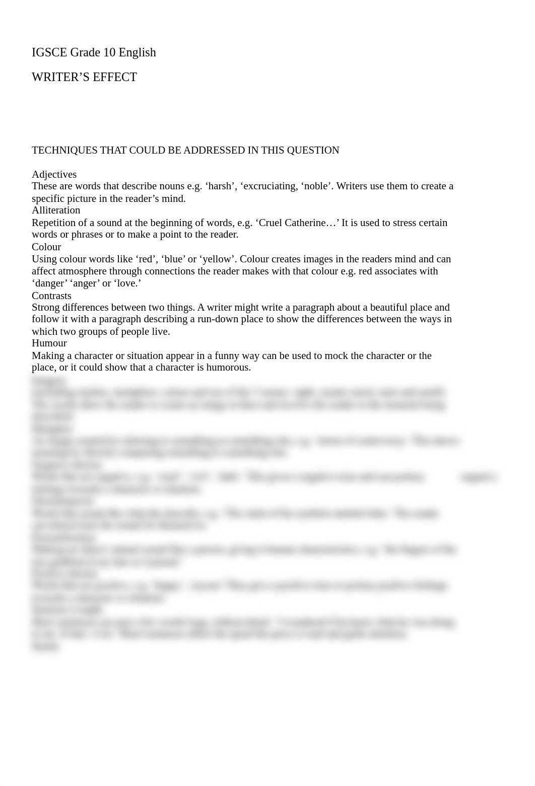 Grade 10-the Writer's Effects Notes 1.docx_ddwjxiwrsw8_page1