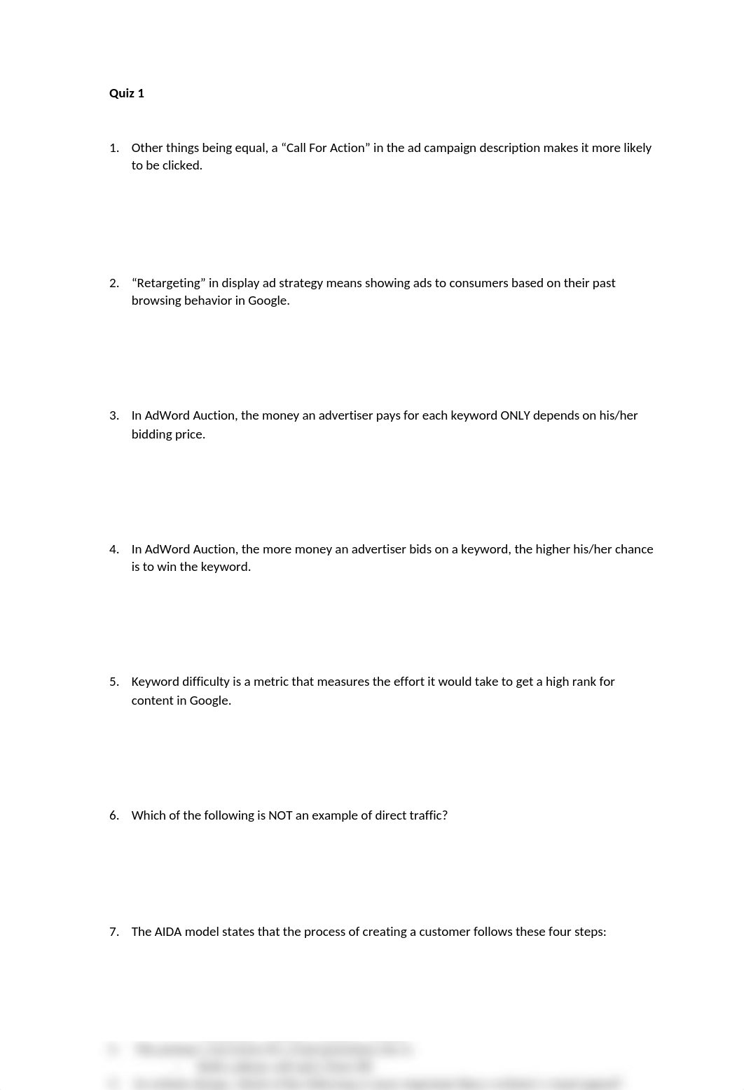 MKTG 411 - quiz 1 answers .docx_ddwo1rywnv4_page1