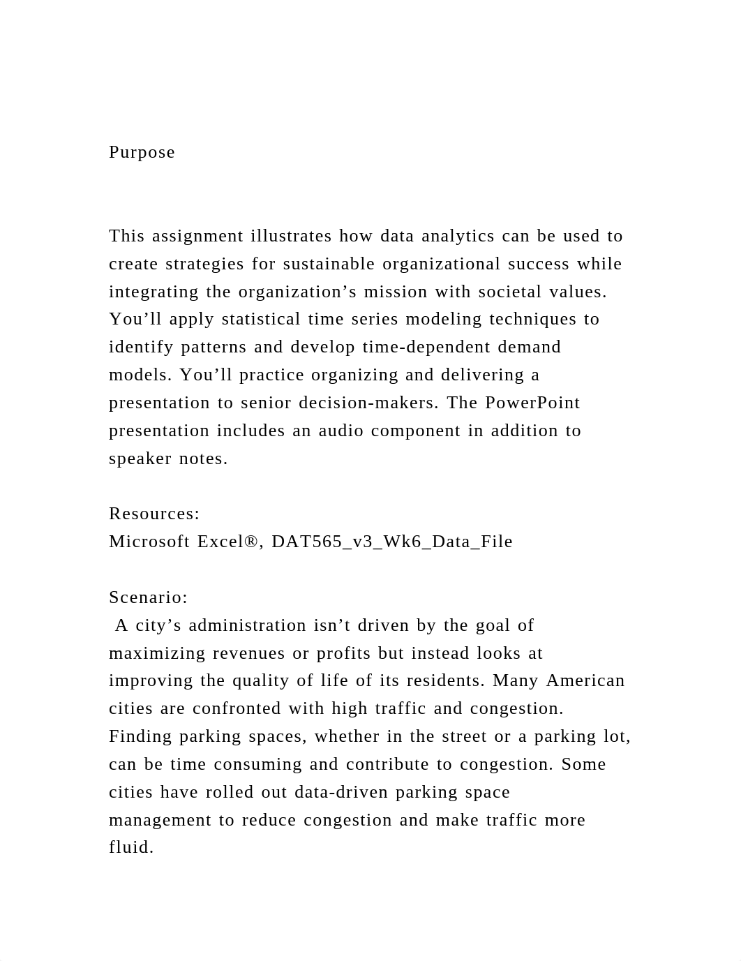 Purpose This assignment illustrates how data analytics can b.docx_ddwtjih6fl5_page2