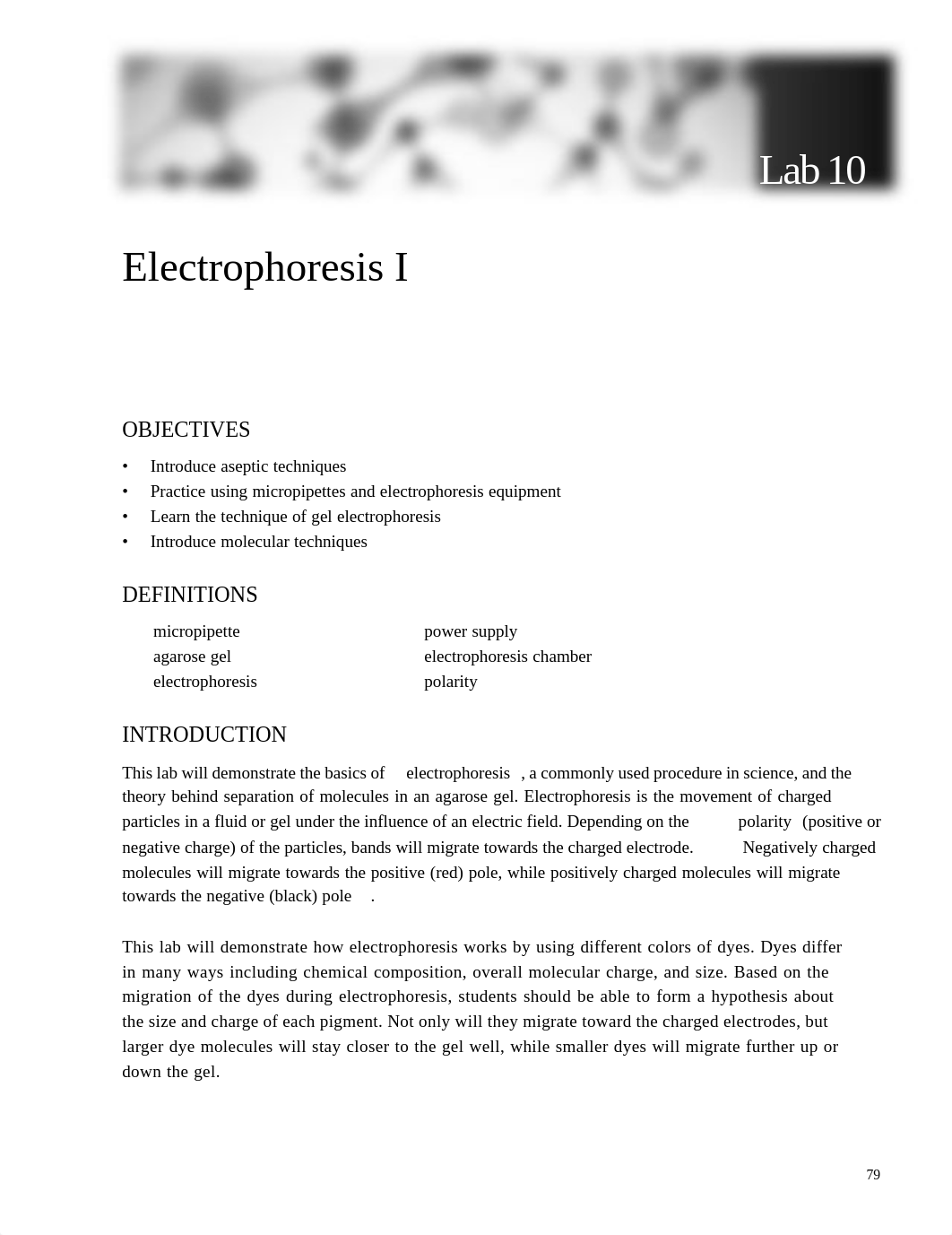 Electrophoresis 1 and 2 Lab (1).pdf_ddx03oafa9n_page1