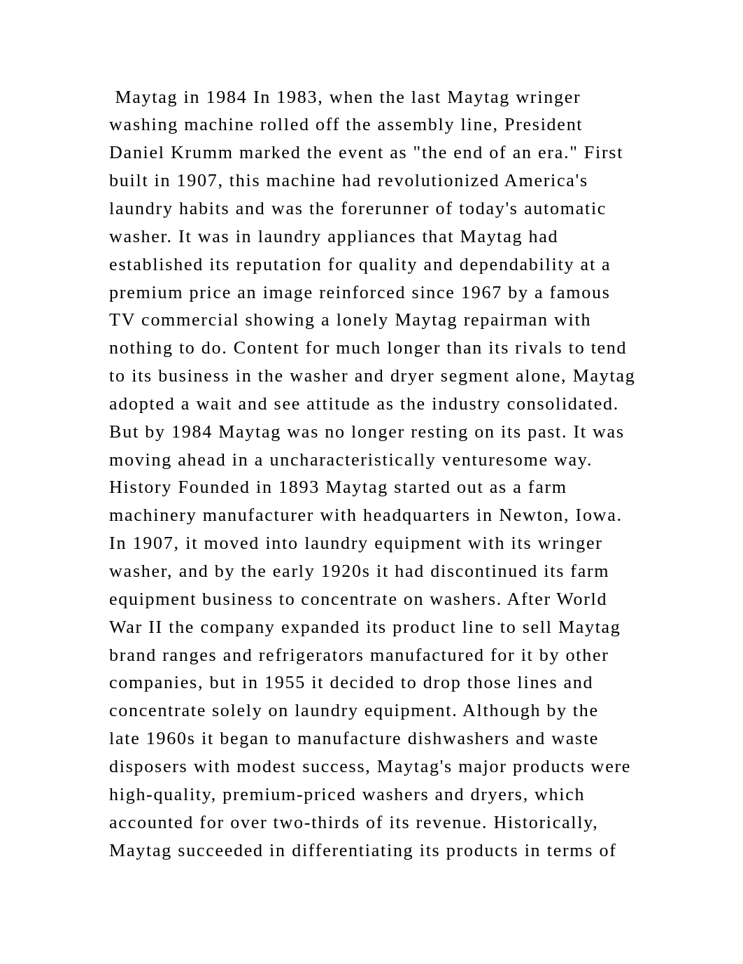 Maytag in 1984 In 1983, when the last Maytag wringer washing machine .docx_ddx4jforyi4_page1