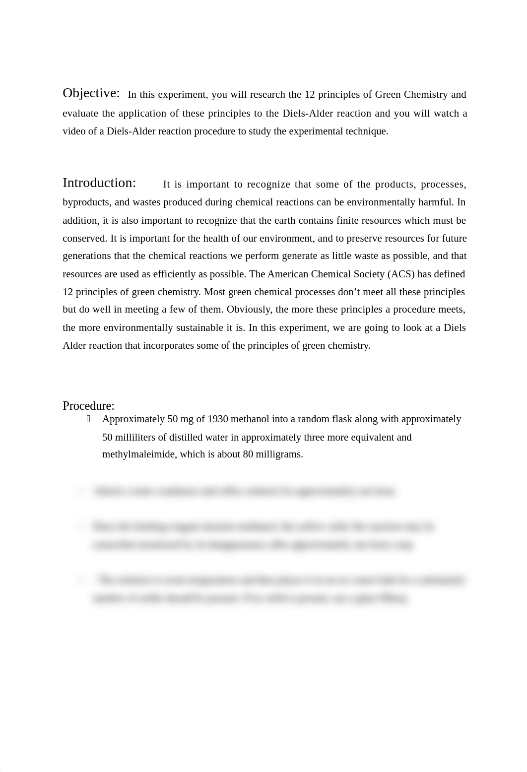 Diels-Alder and Green Chemistry_Procedure Lab Report.docx_ddx8xfzdurq_page2