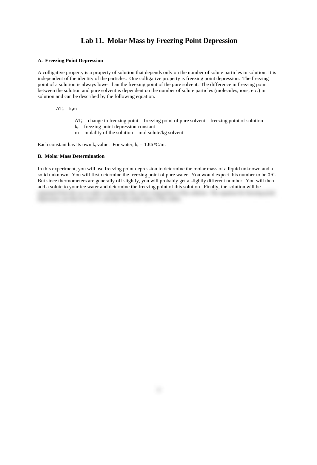 Lab 11 Molar Mass by Freezing Point Depression.doc_ddx9e7h23e7_page1