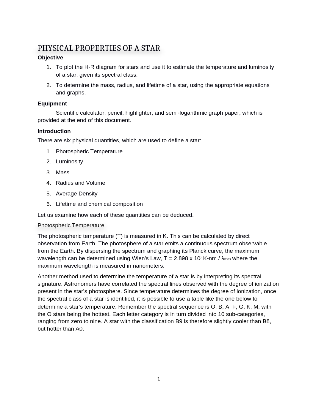 Lab 3-PHYSICAL PROPERTIES OF A STAR.docx_ddxq1owier2_page1