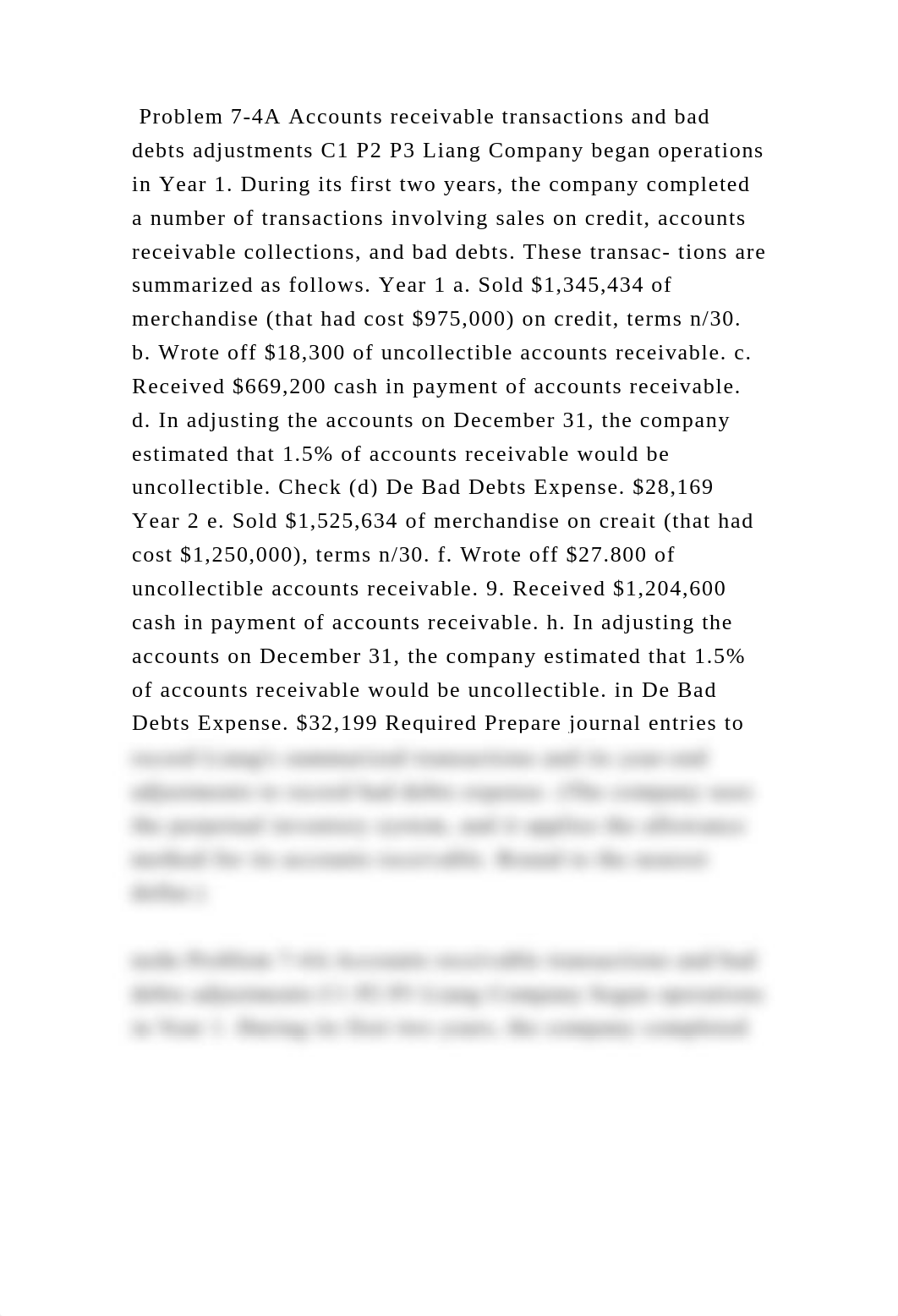 Problem 7-4A Accounts receivable transactions and bad debts adjustmen.docx_ddxriux0pe6_page2