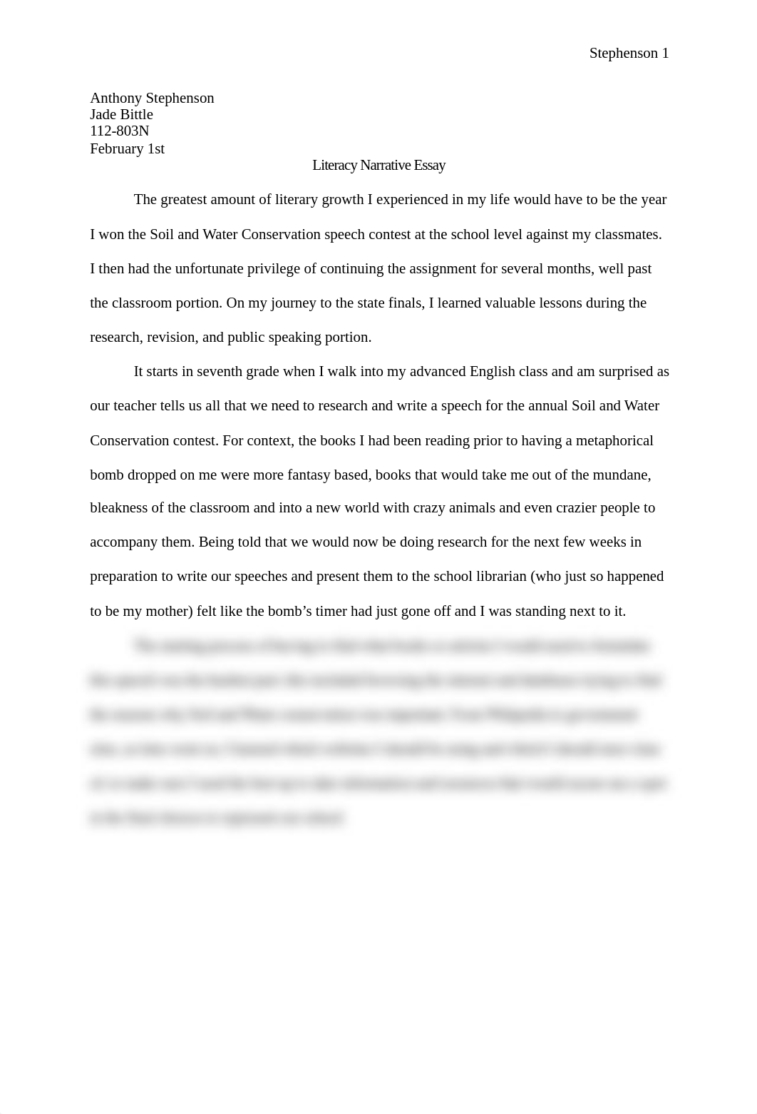 Literacy Narrative Essay Final Draft.docx_ddya9klz9r2_page1