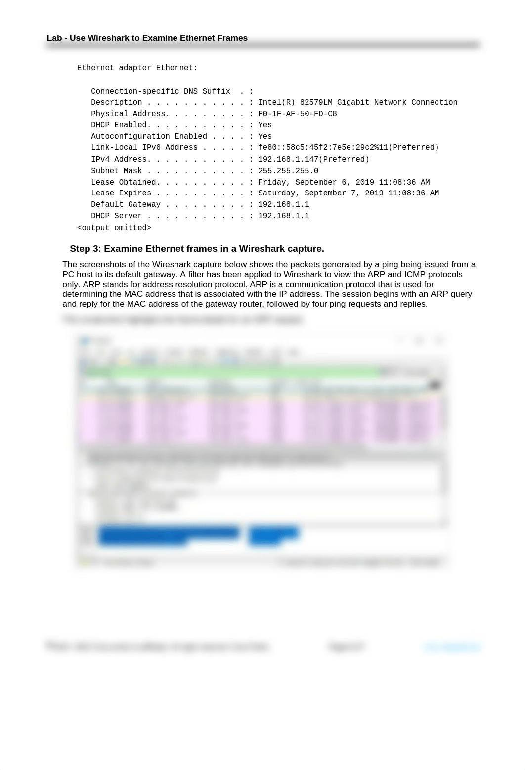 7.1.6 Lab - Use Wireshark to Examine Ethernet Frames(1).docx_ddyegdb1uwl_page2