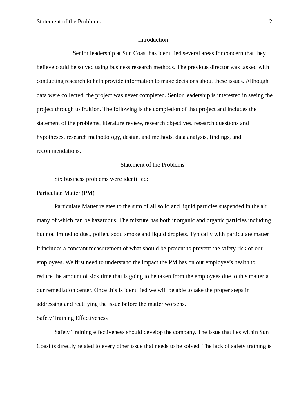 Sun Coast Remediation-  Statement of the Problems.docx_ddynn0r7pju_page2