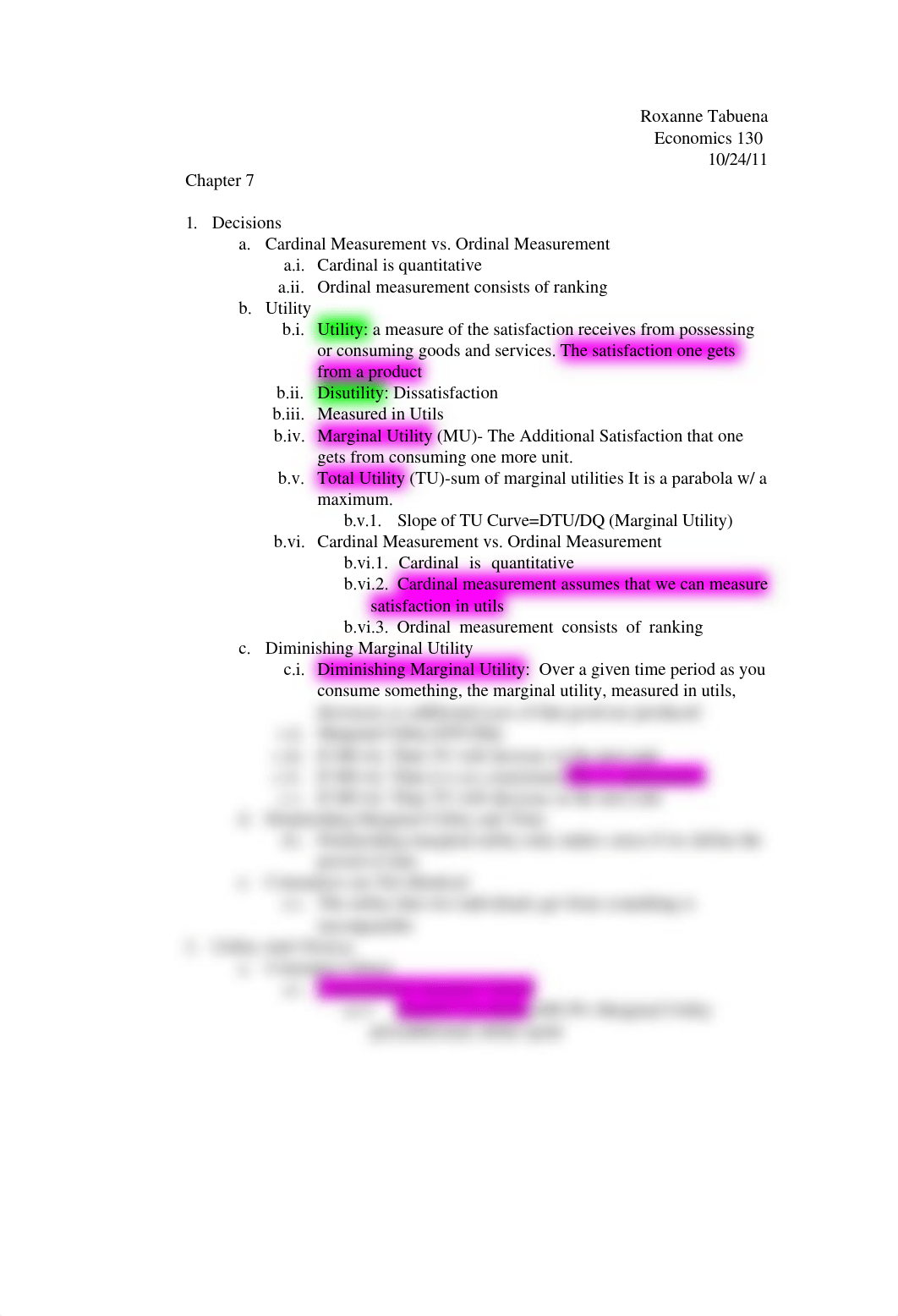 Decisions, Utility and Choices & Uniform Pricing Notes_ddyo5wvbnt6_page1