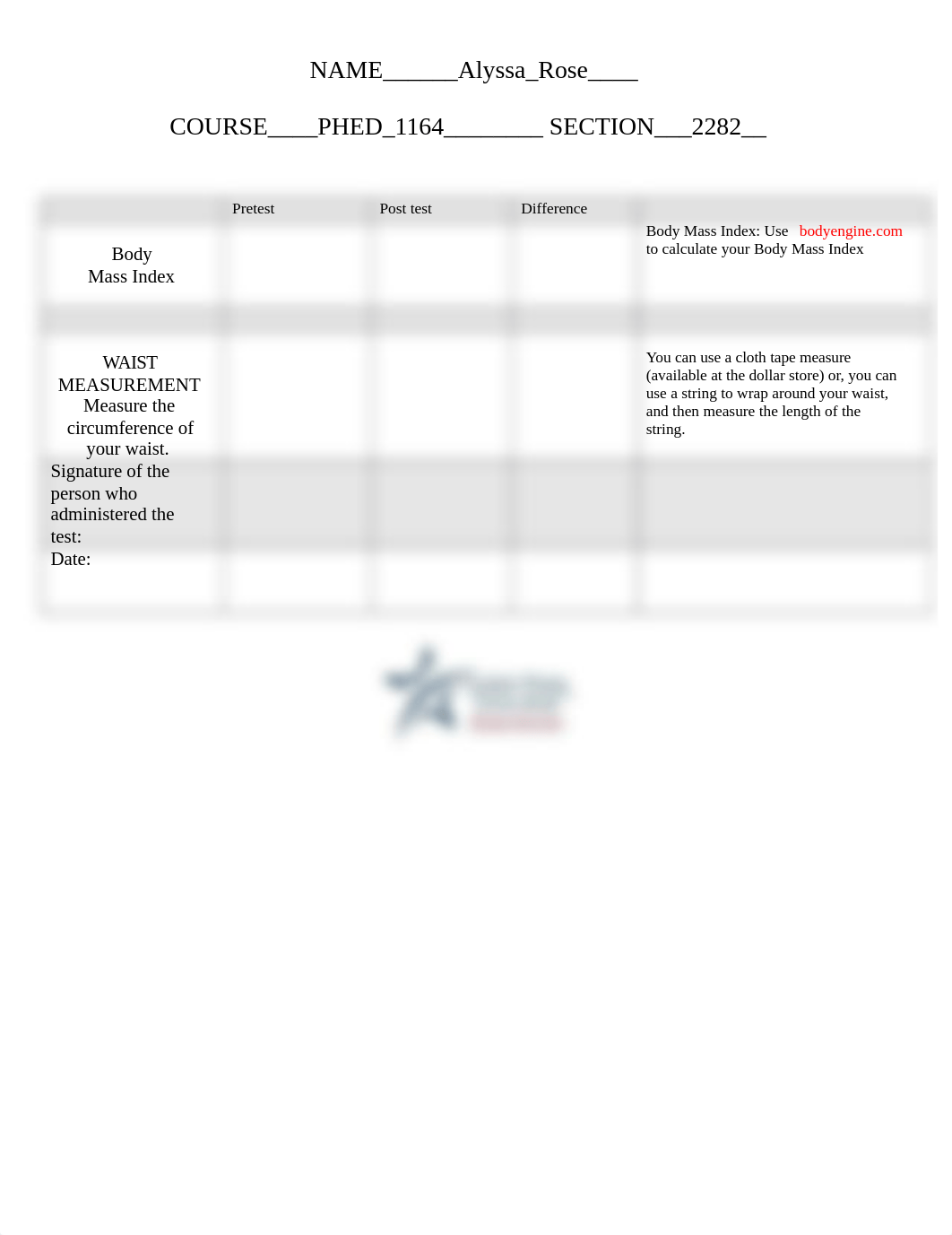 Pre Fitness Test Score Sheet & Post Fitness Score Sheet1.doc_ddyzijok16k_page2