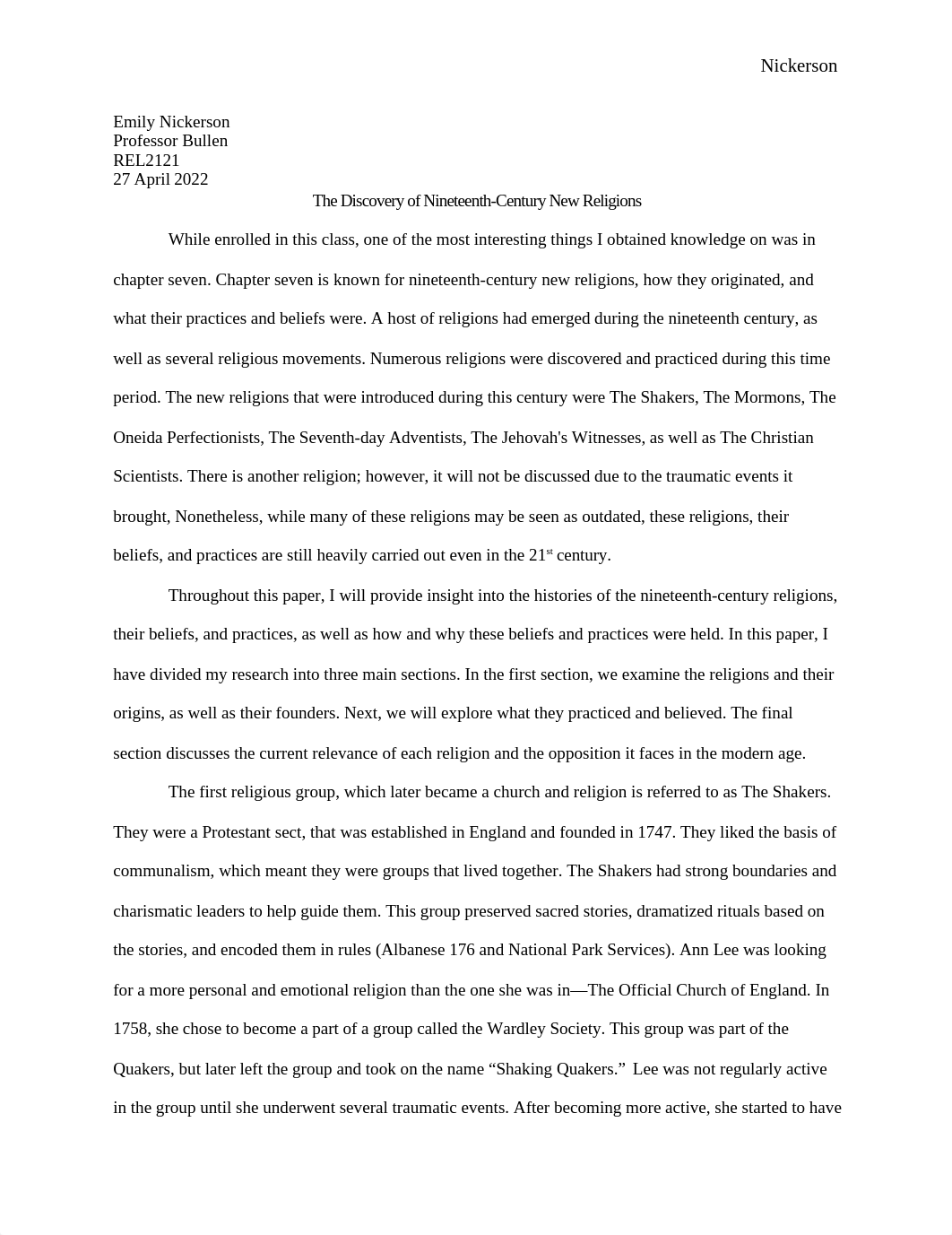 America Religions Research Paper.docx_ddz4icnfbhw_page1