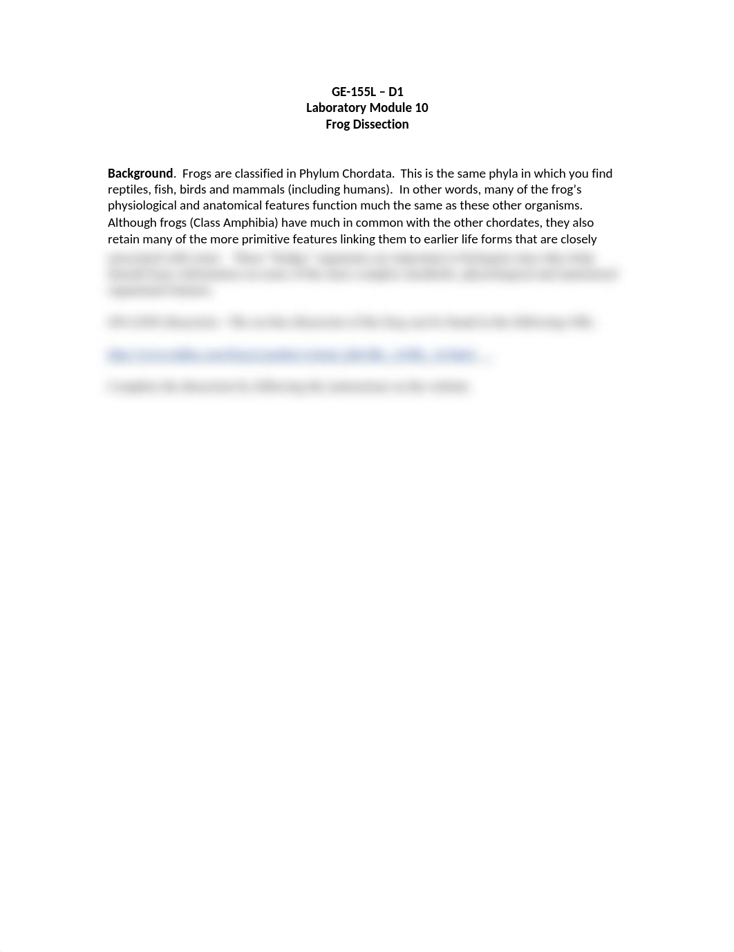 GE-155L - Lab Module 10 Modified - Frog Disection Lab.docx_ddz9qrkvvjt_page1